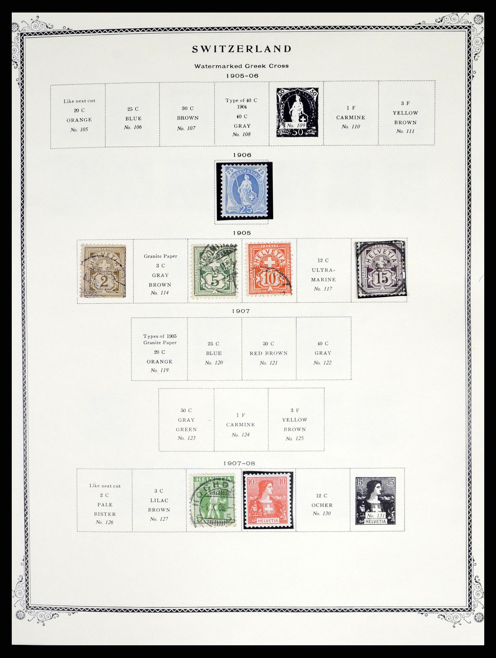 37641 005 - Postzegelverzameling 37641 Zwitserland 1855-1984.