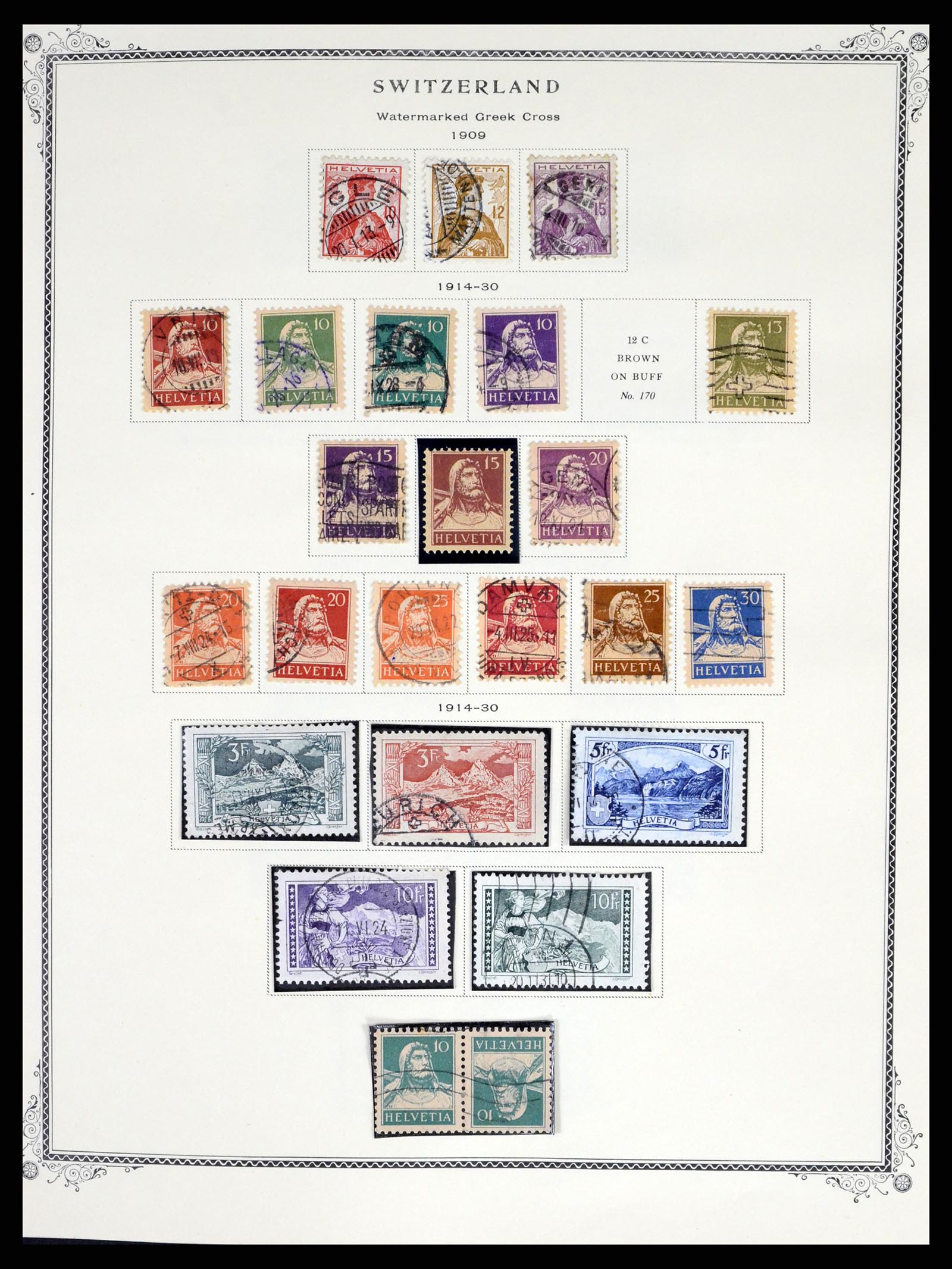 37641 007 - Postzegelverzameling 37641 Zwitserland 1855-1984.
