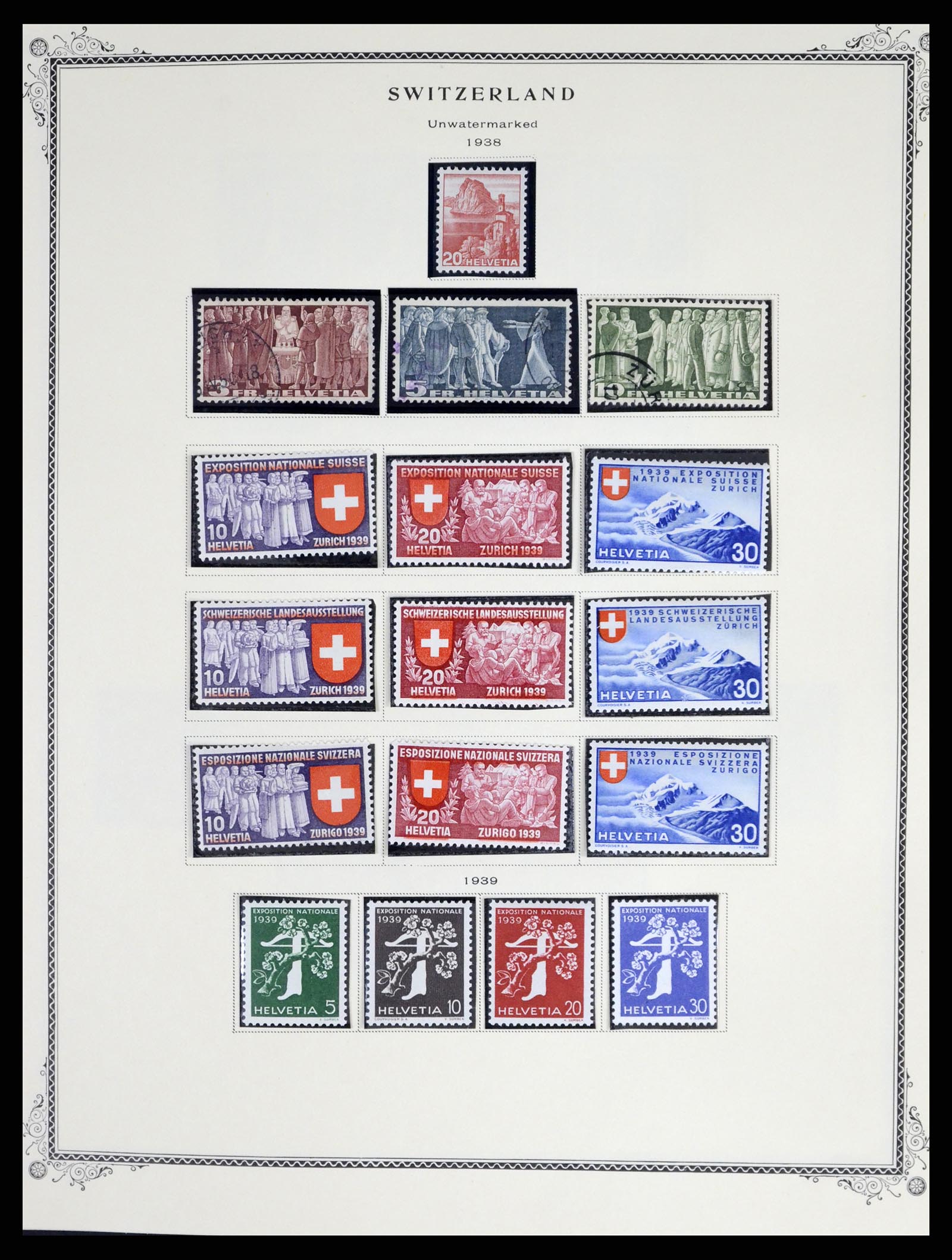37641 012 - Postzegelverzameling 37641 Zwitserland 1855-1984.