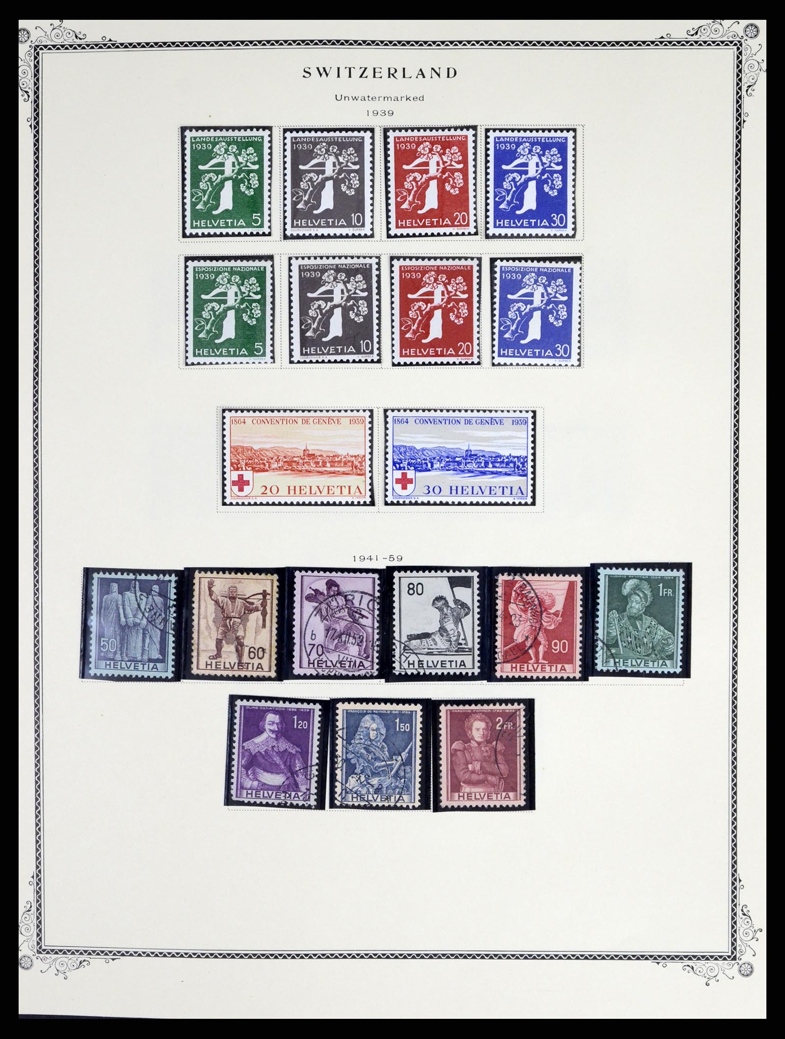 37641 013 - Postzegelverzameling 37641 Zwitserland 1855-1984.