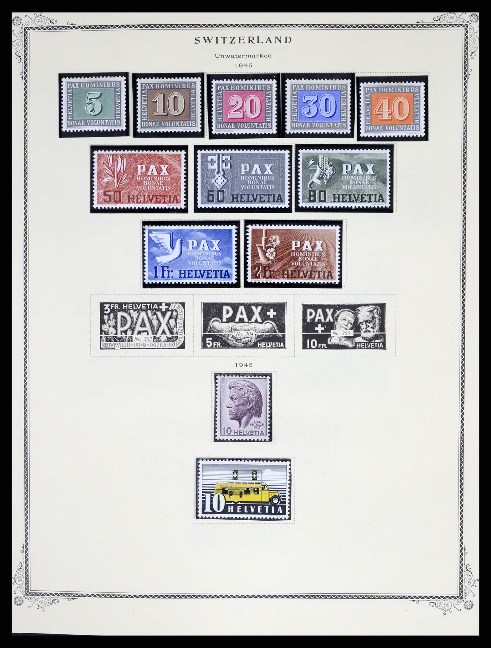 37641 015 - Postzegelverzameling 37641 Zwitserland 1855-1984.