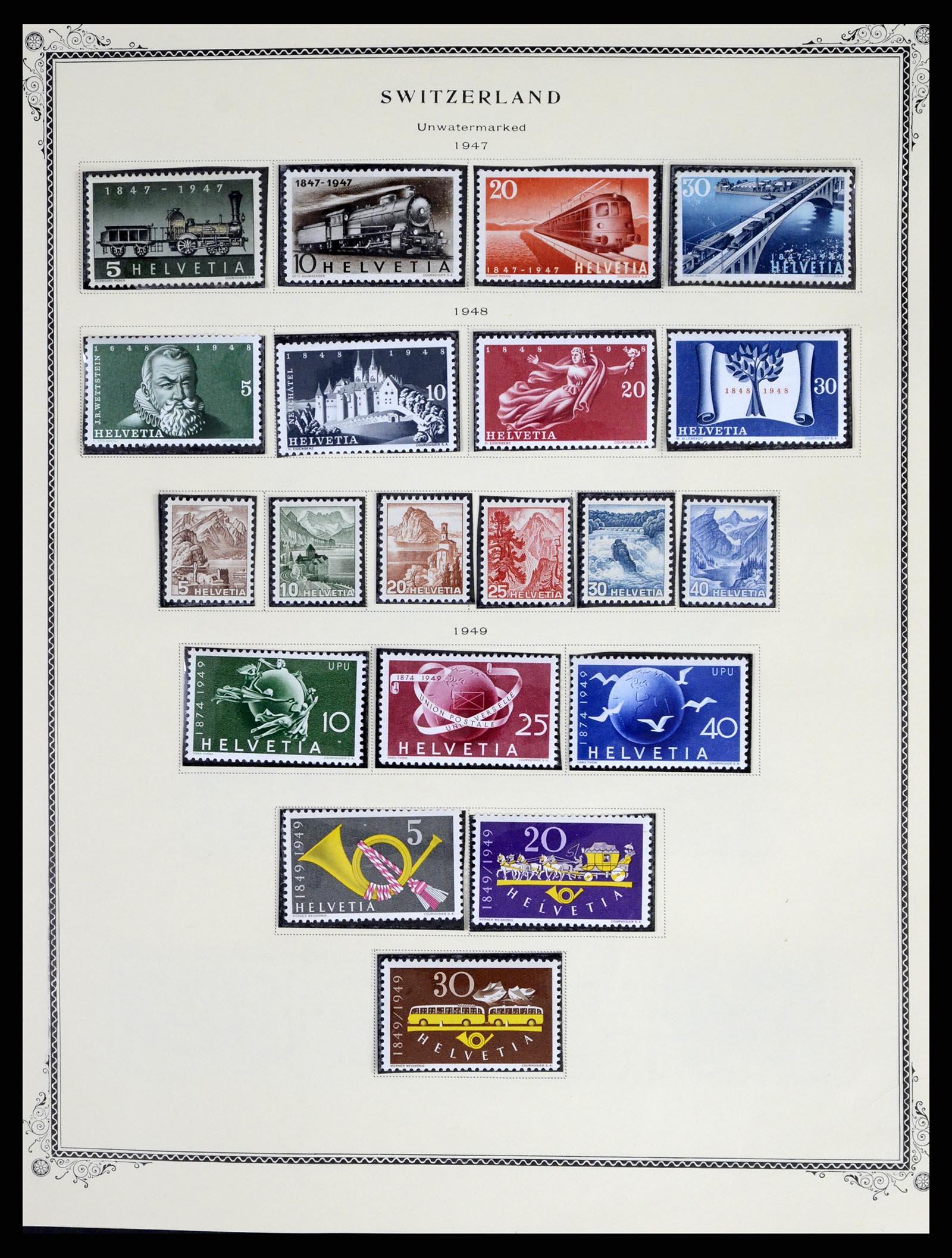 37641 016 - Postzegelverzameling 37641 Zwitserland 1855-1984.