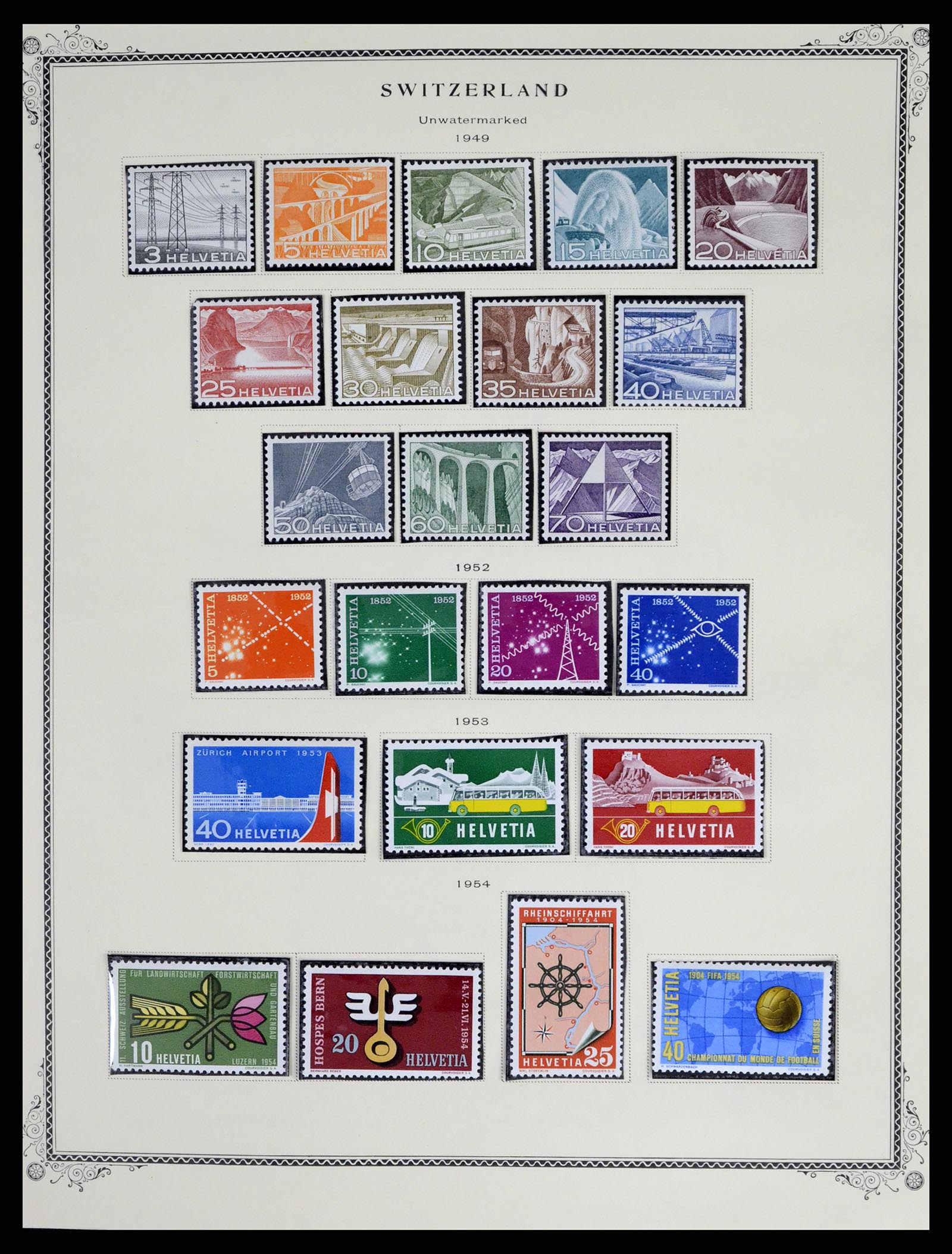 37641 017 - Postzegelverzameling 37641 Zwitserland 1855-1984.