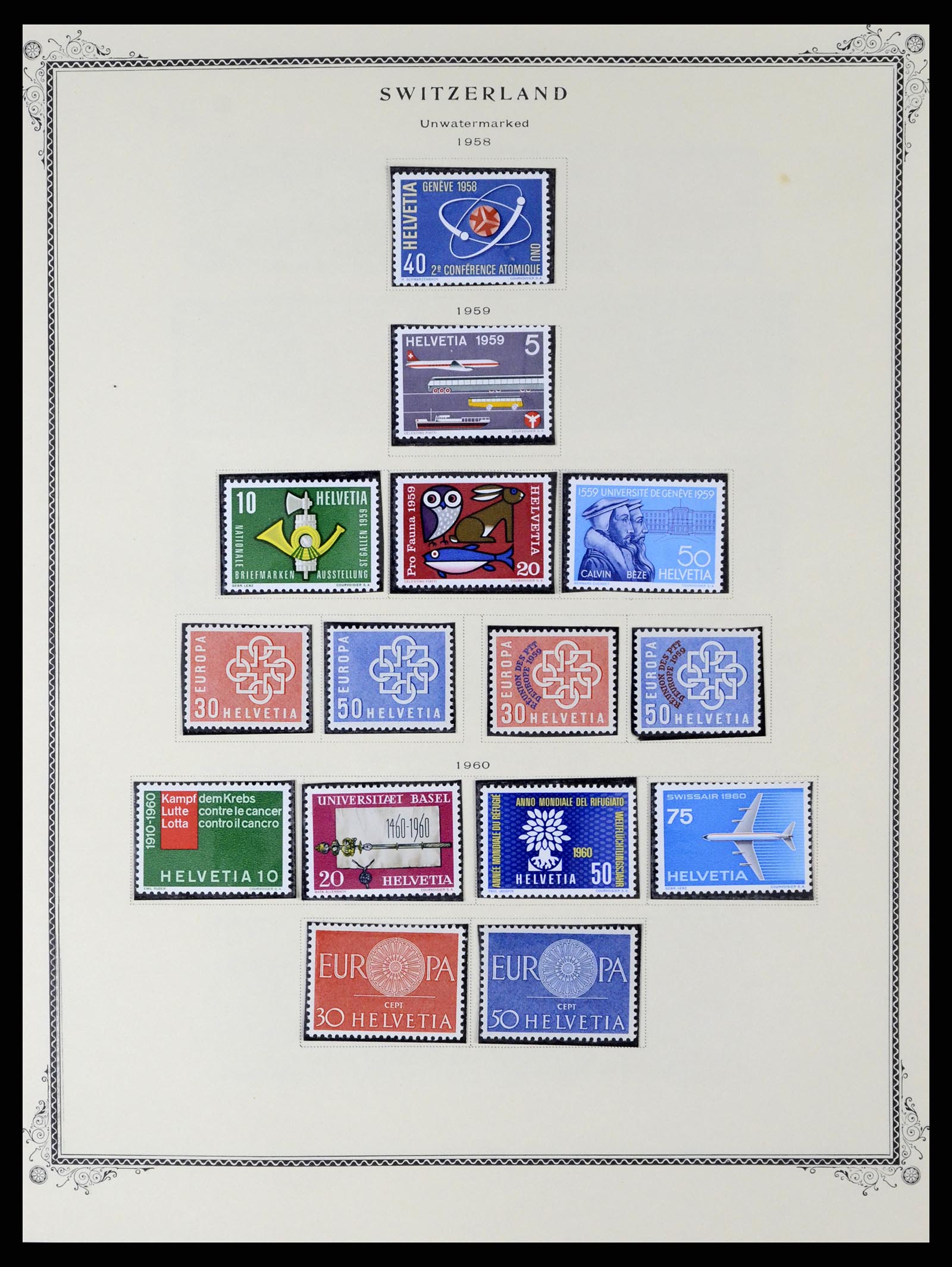 37641 020 - Postzegelverzameling 37641 Zwitserland 1855-1984.