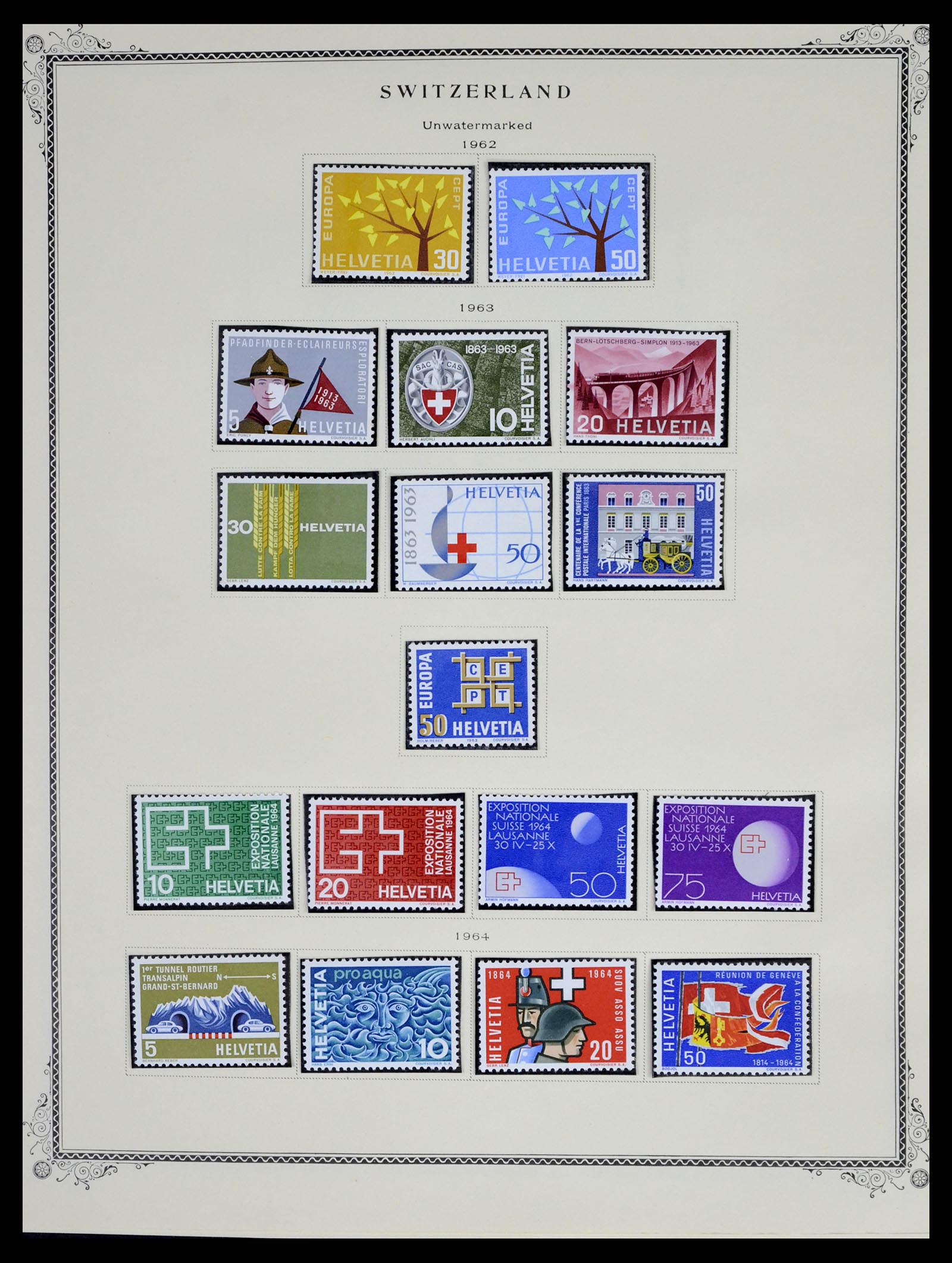 37641 023 - Stamp collection 37641 Switzerland 1855-1984.