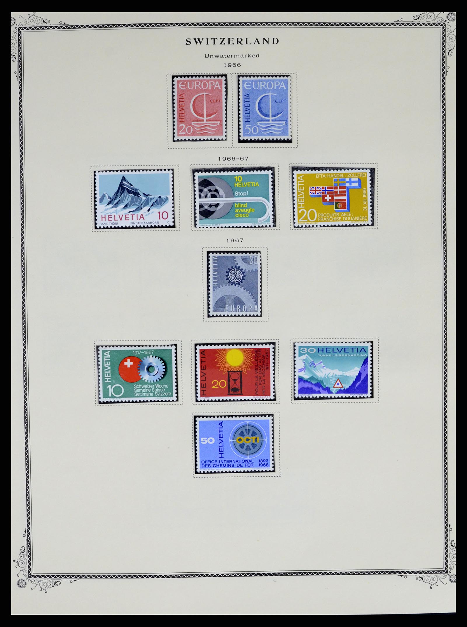 37641 027 - Stamp collection 37641 Switzerland 1855-1984.