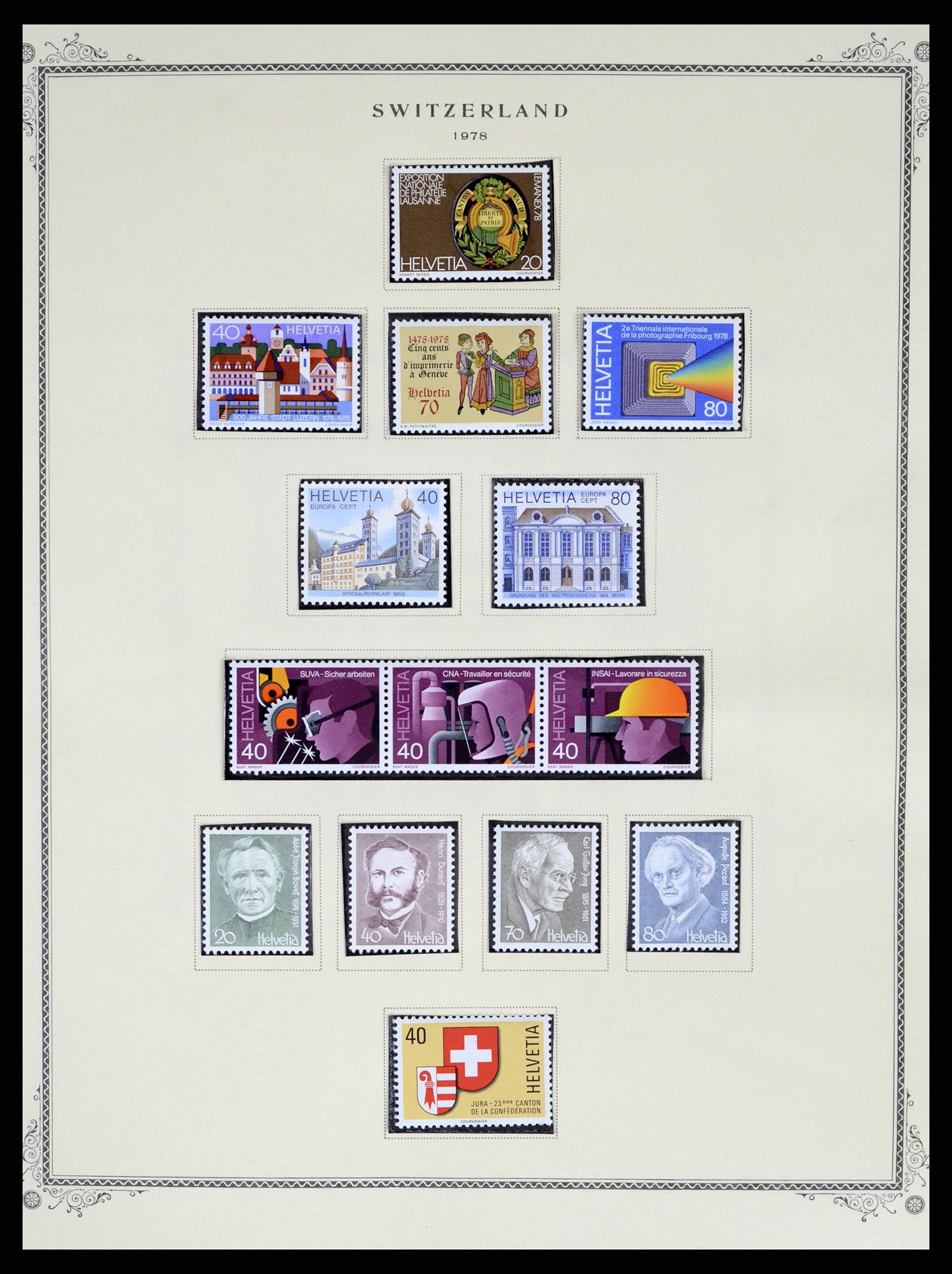 37641 042 - Stamp collection 37641 Switzerland 1855-1984.