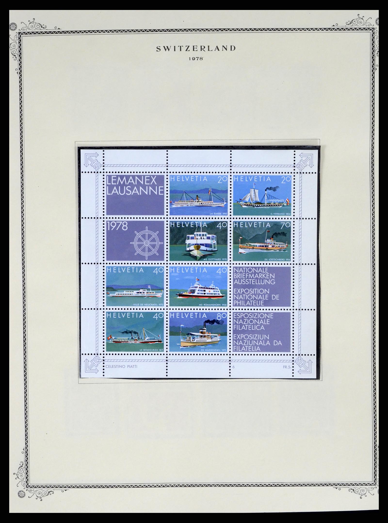 37641 043 - Stamp collection 37641 Switzerland 1855-1984.