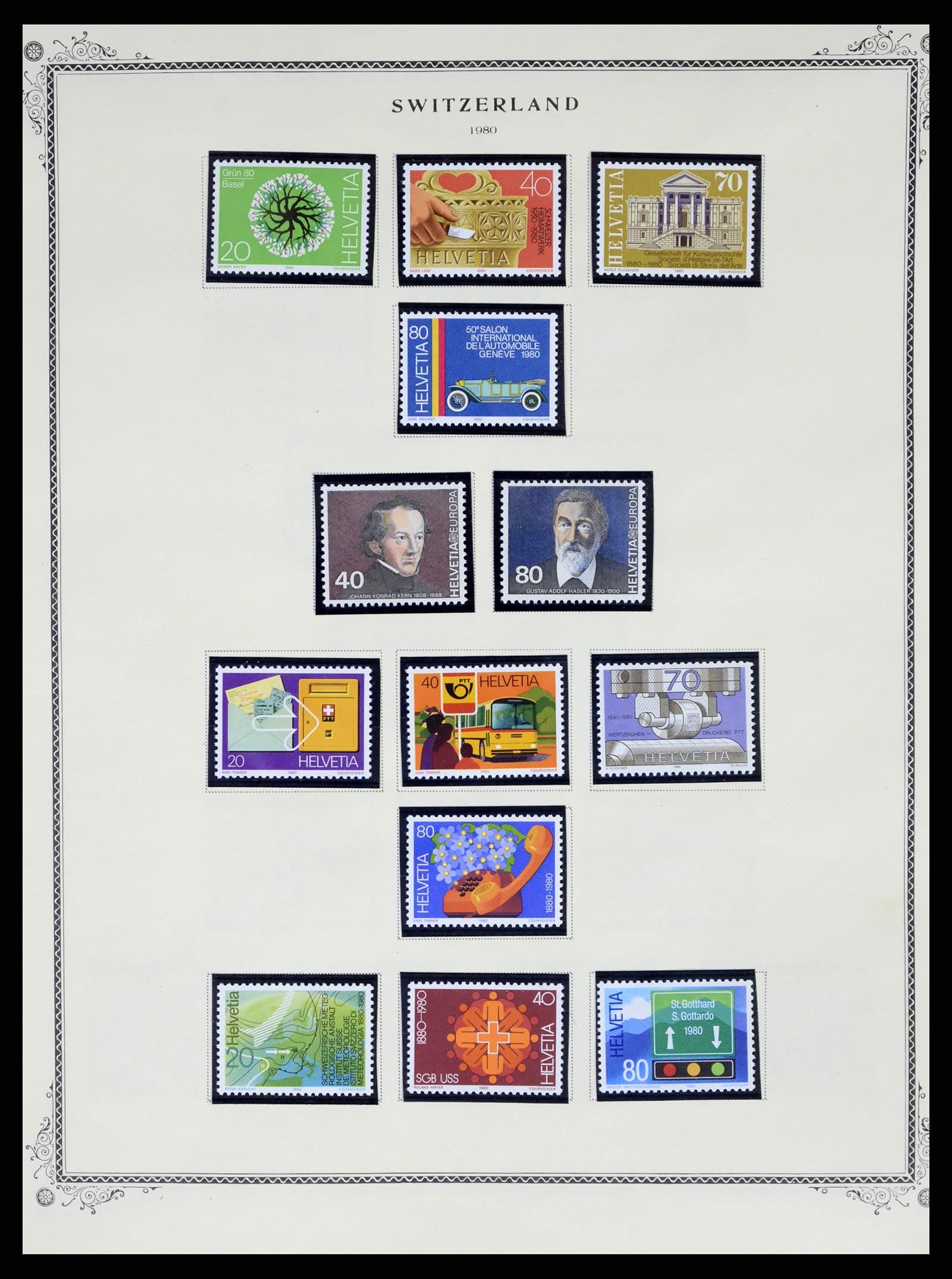 37641 045 - Stamp collection 37641 Switzerland 1855-1984.