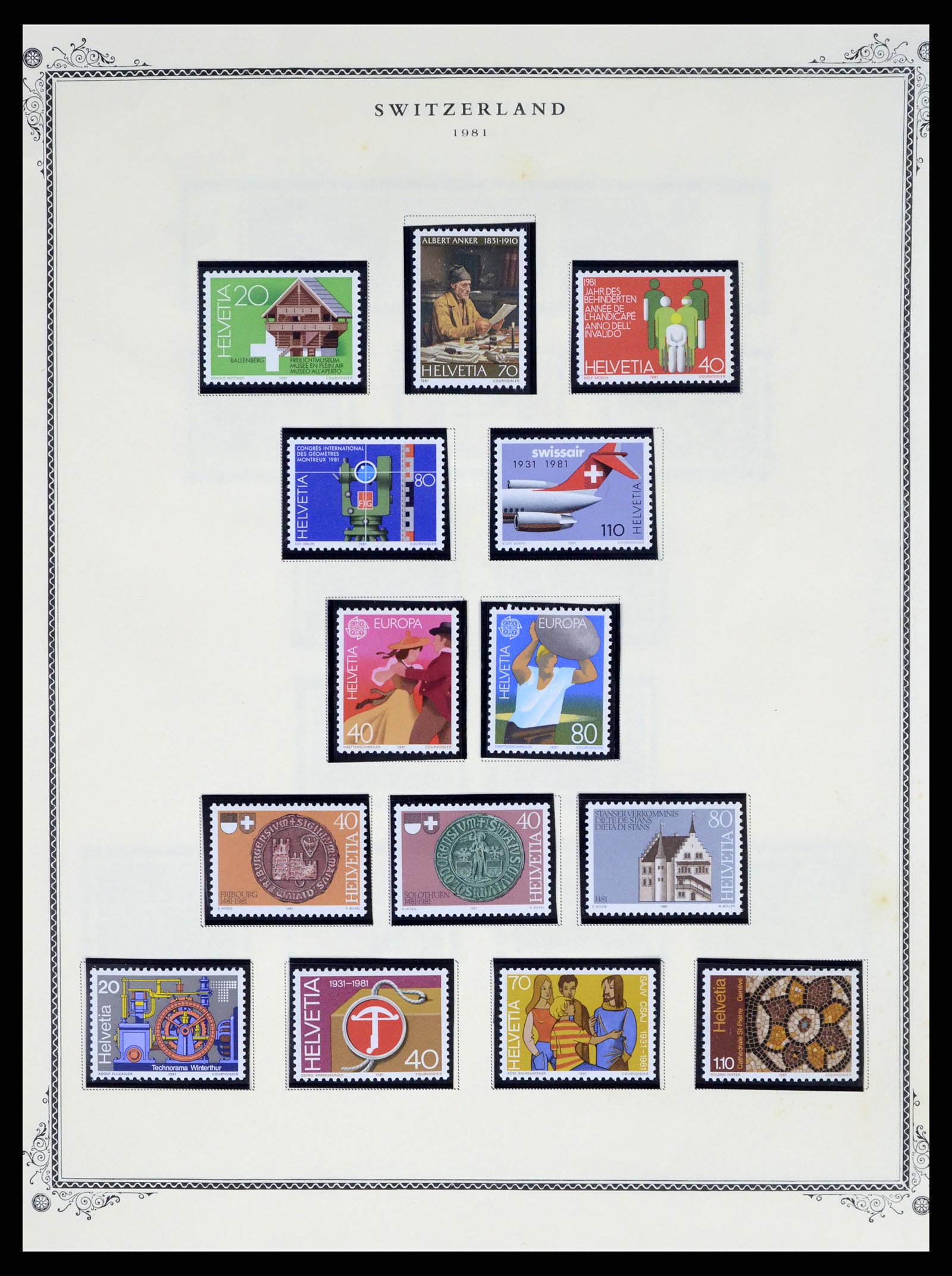 37641 046 - Stamp collection 37641 Switzerland 1855-1984.