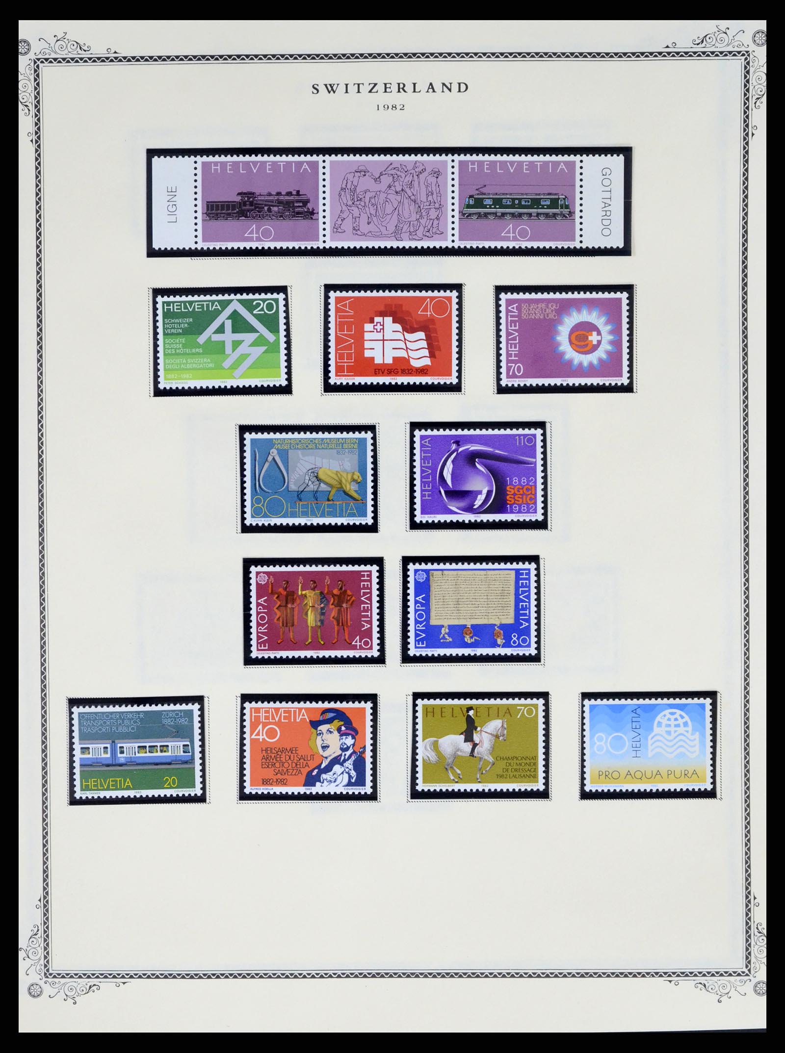 37641 047 - Stamp collection 37641 Switzerland 1855-1984.
