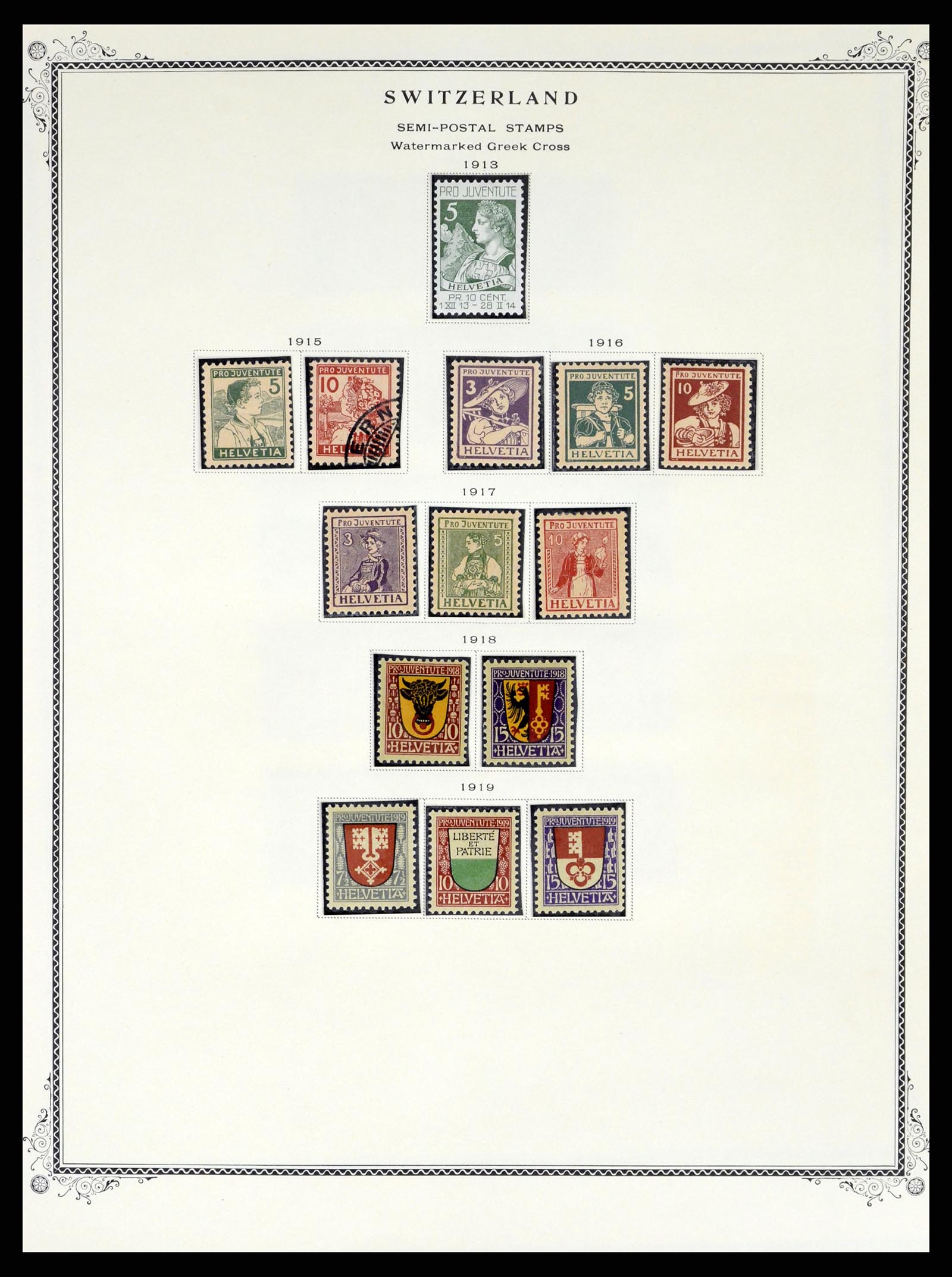 37641 050 - Stamp collection 37641 Switzerland 1855-1984.