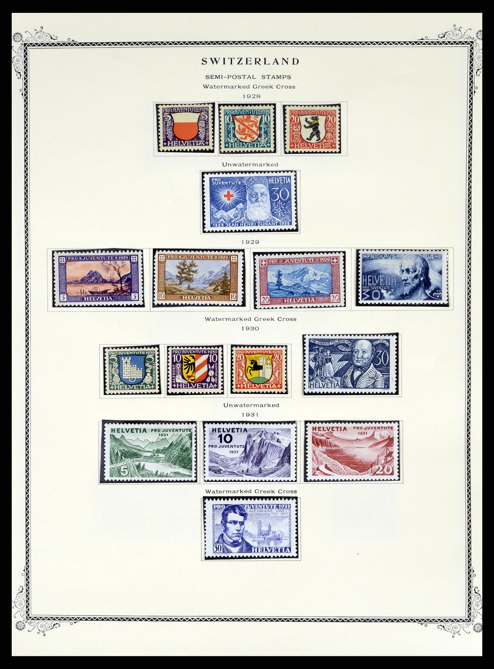 37641 053 - Stamp collection 37641 Switzerland 1855-1984.