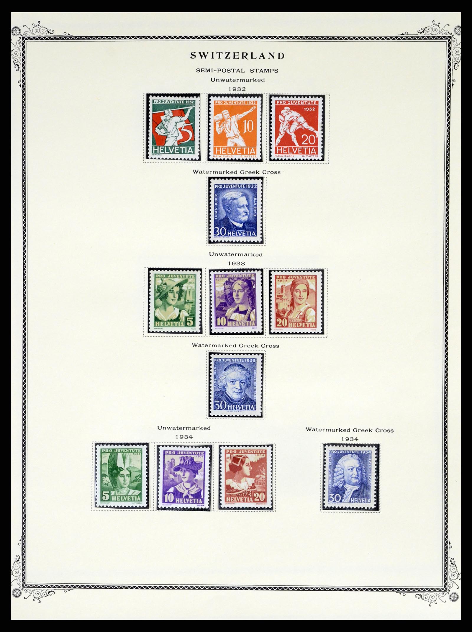 37641 054 - Stamp collection 37641 Switzerland 1855-1984.