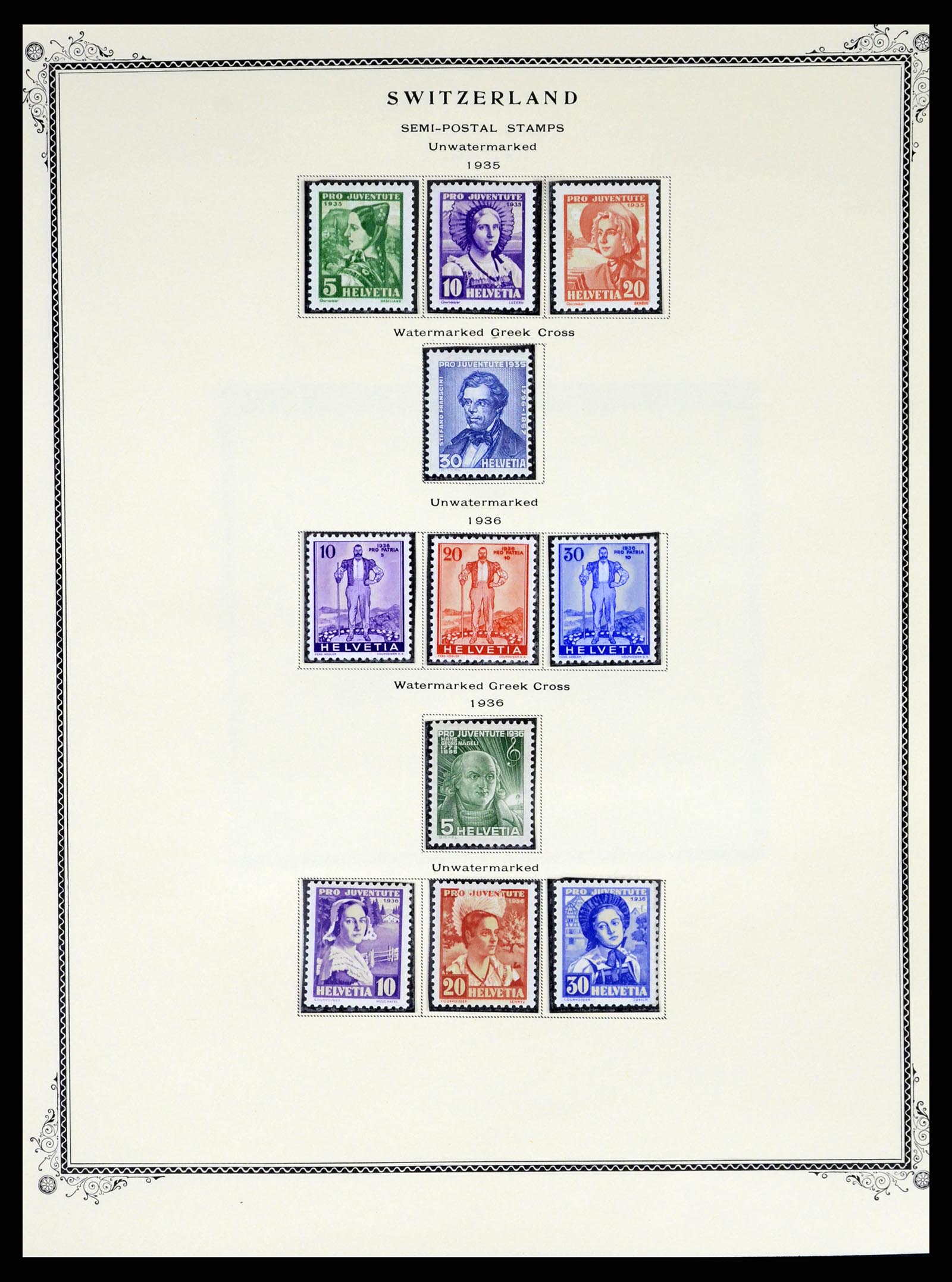 37641 055 - Stamp collection 37641 Switzerland 1855-1984.