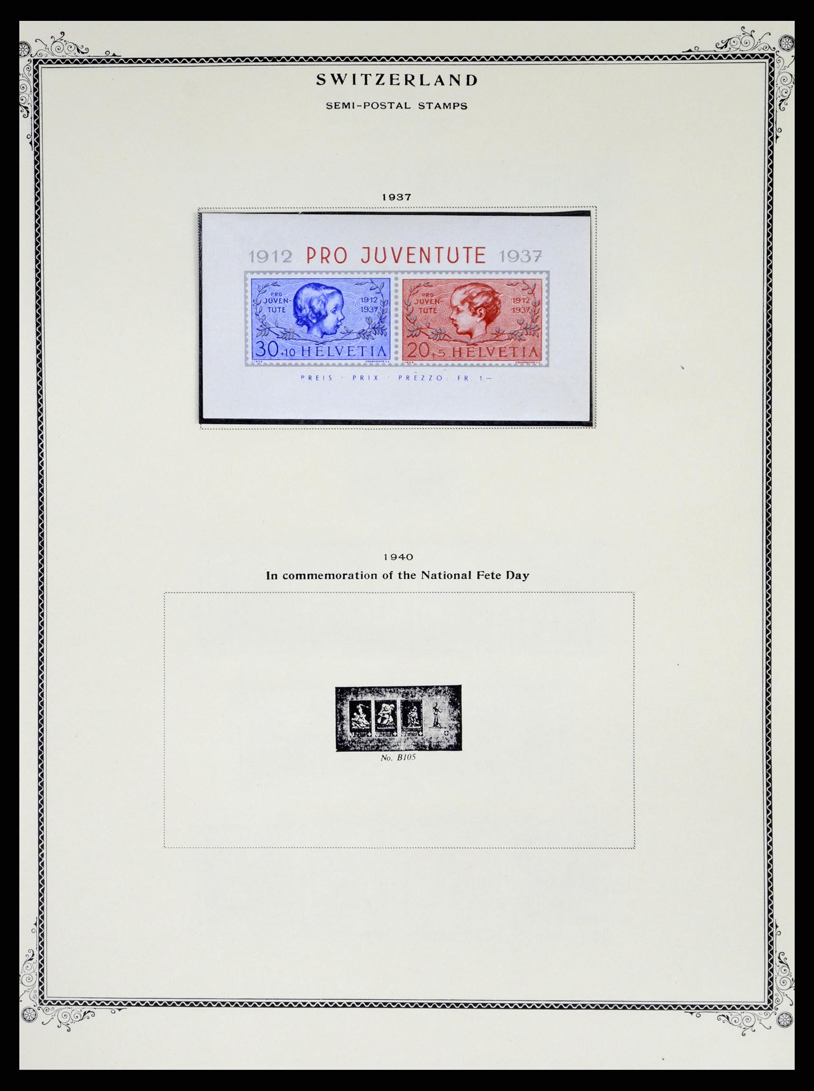 37641 058 - Stamp collection 37641 Switzerland 1855-1984.