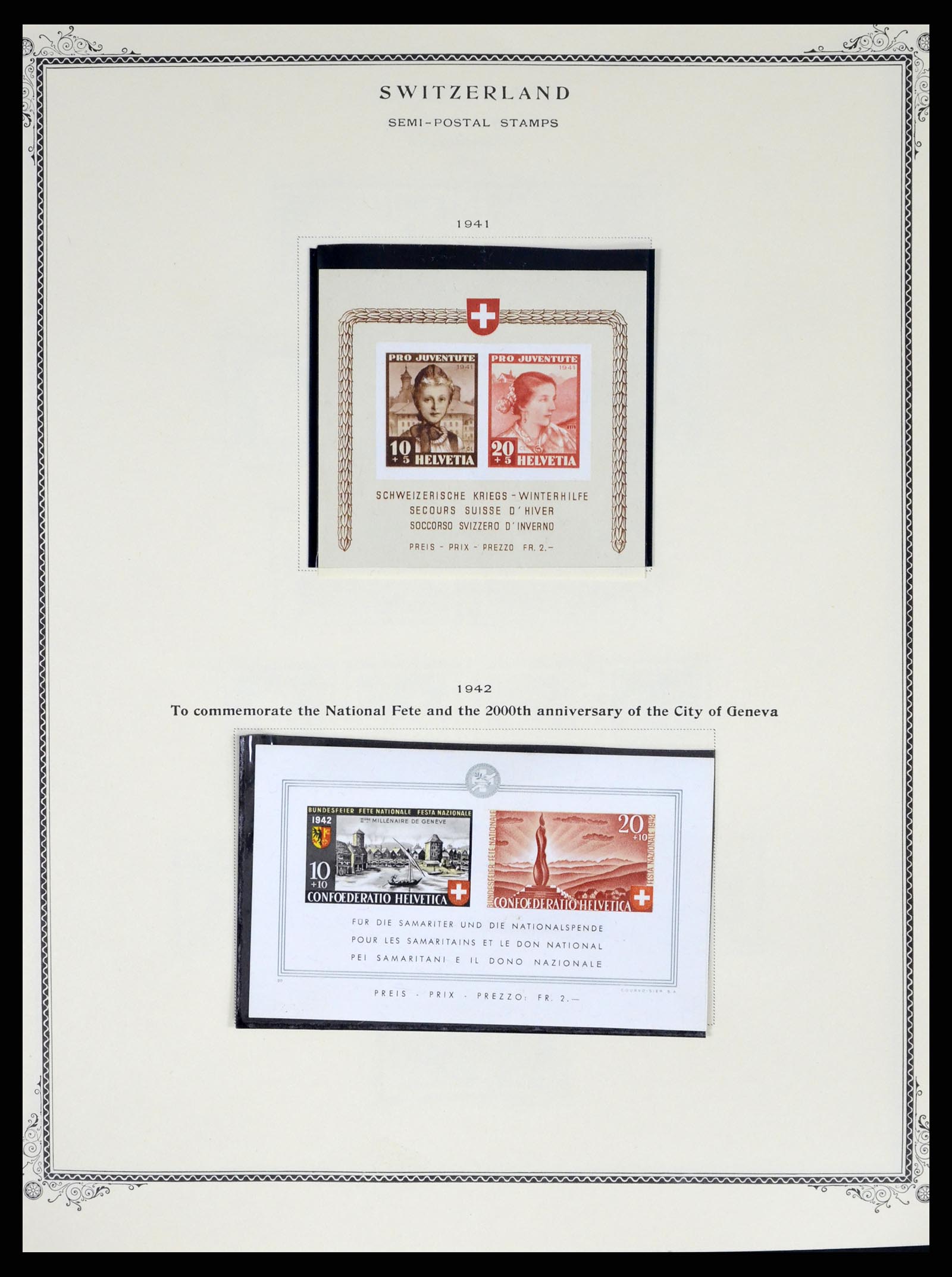 37641 060 - Stamp collection 37641 Switzerland 1855-1984.