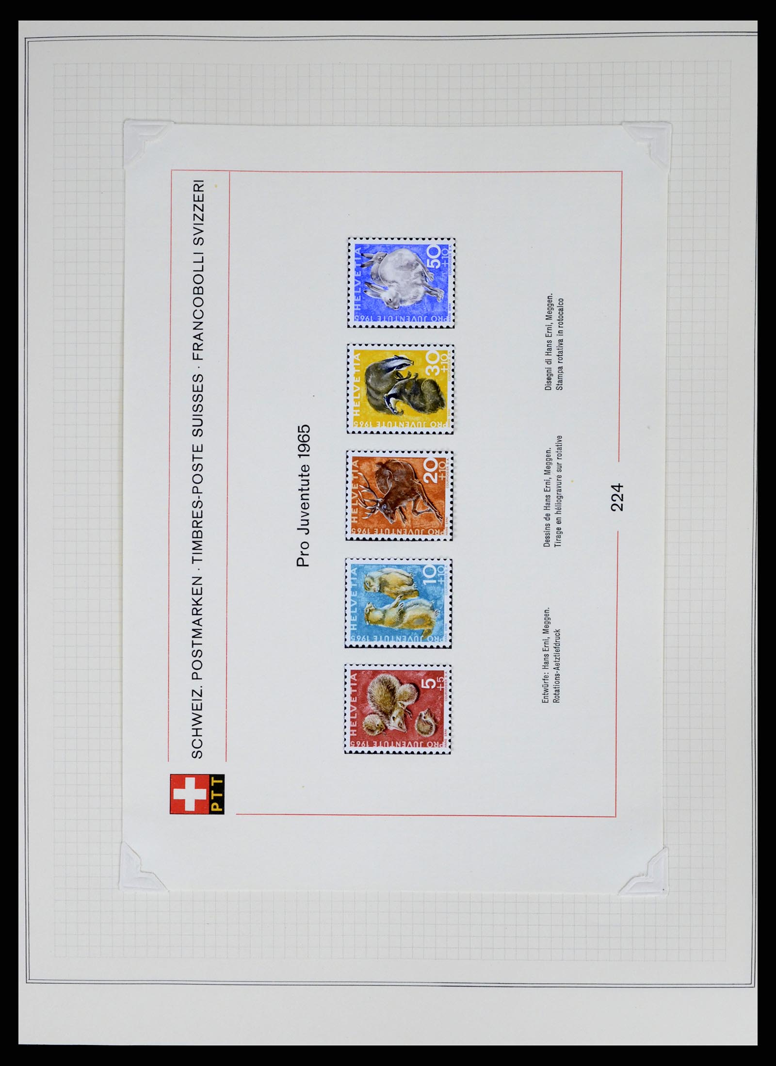 37641 143 - Stamp collection 37641 Switzerland 1855-1984.