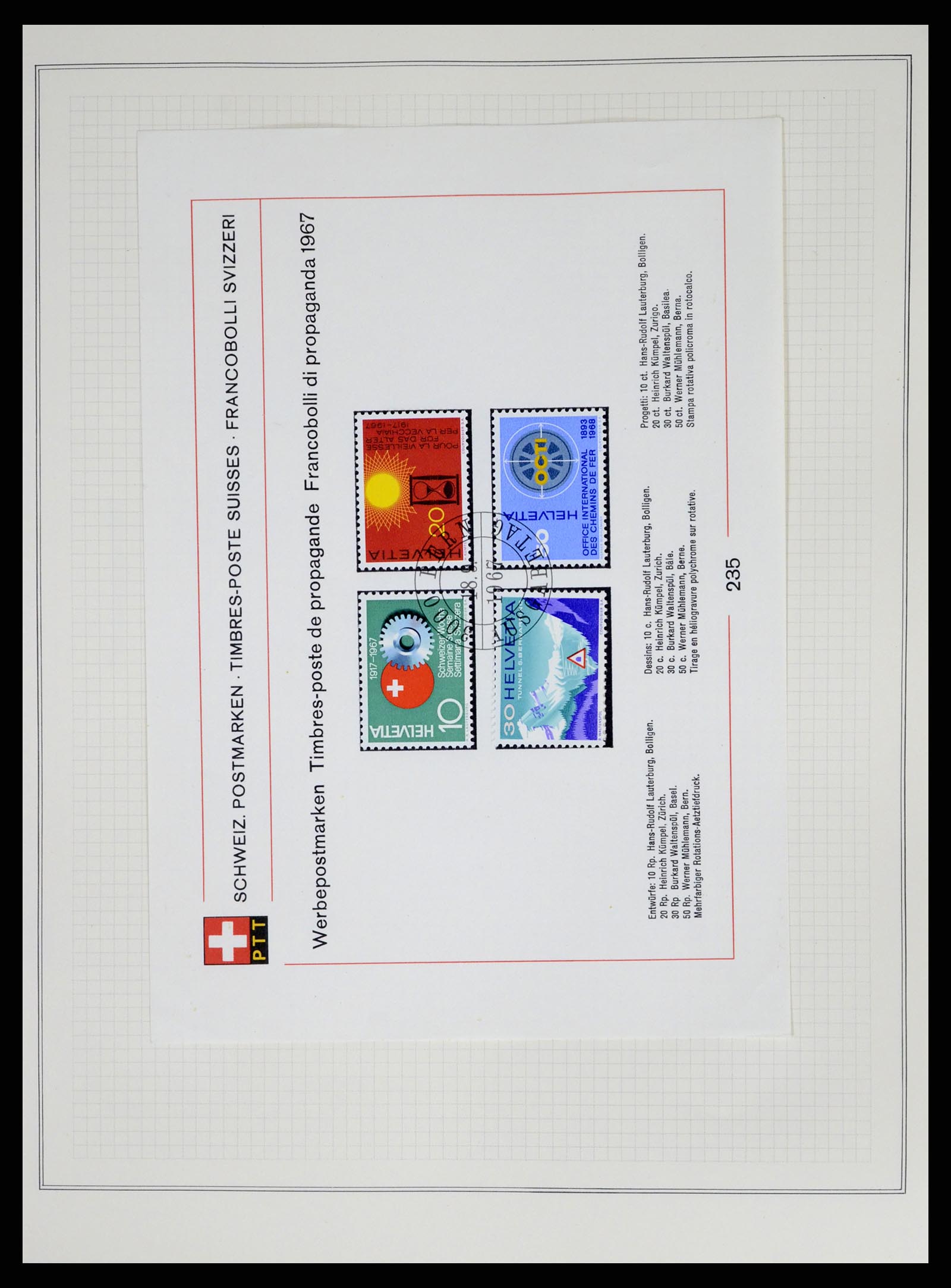 37641 145 - Stamp collection 37641 Switzerland 1855-1984.