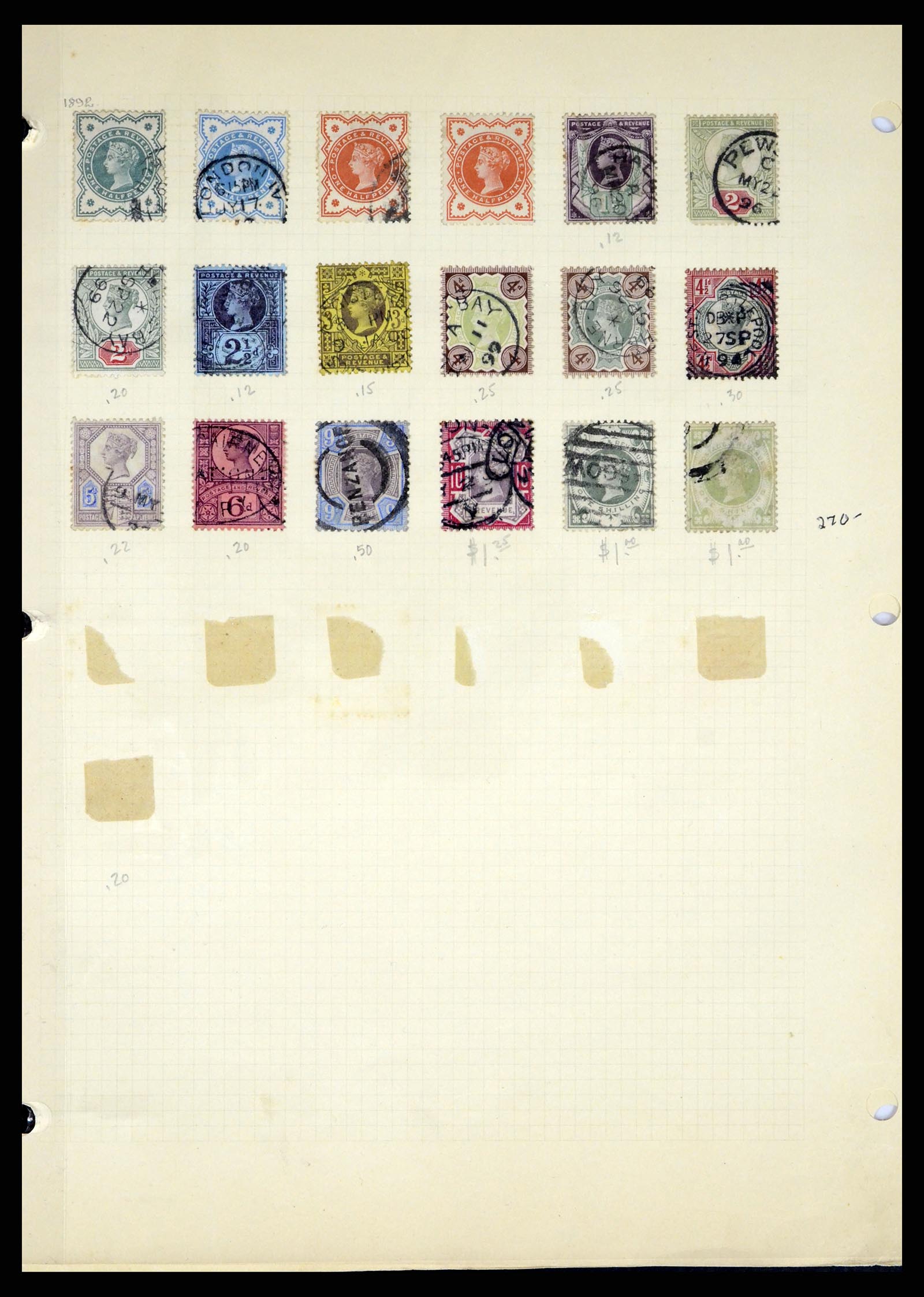 37644 003 - Postzegelverzameling 37644 Engeland 1840-1951.