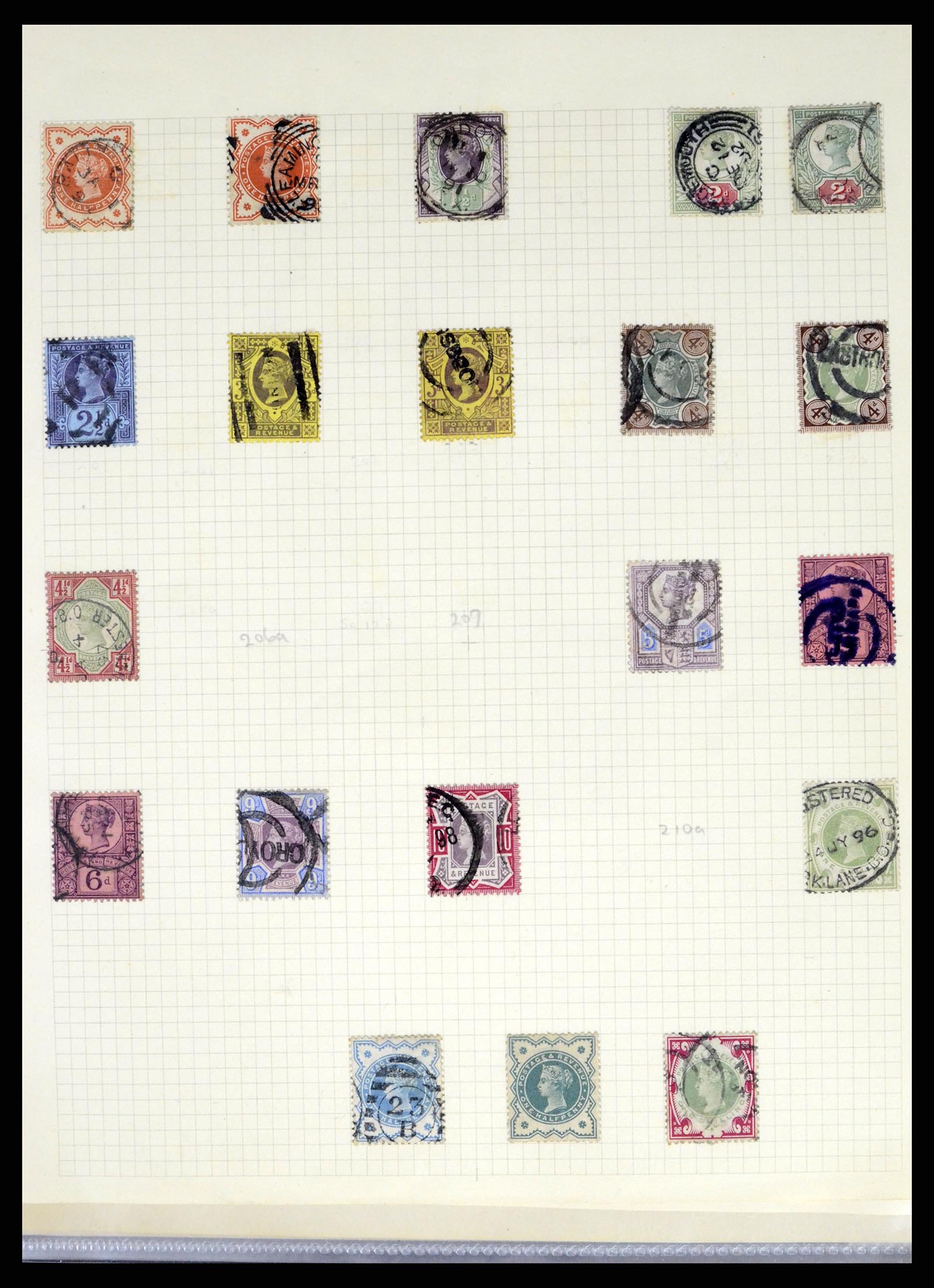 37644 016 - Postzegelverzameling 37644 Engeland 1840-1951.