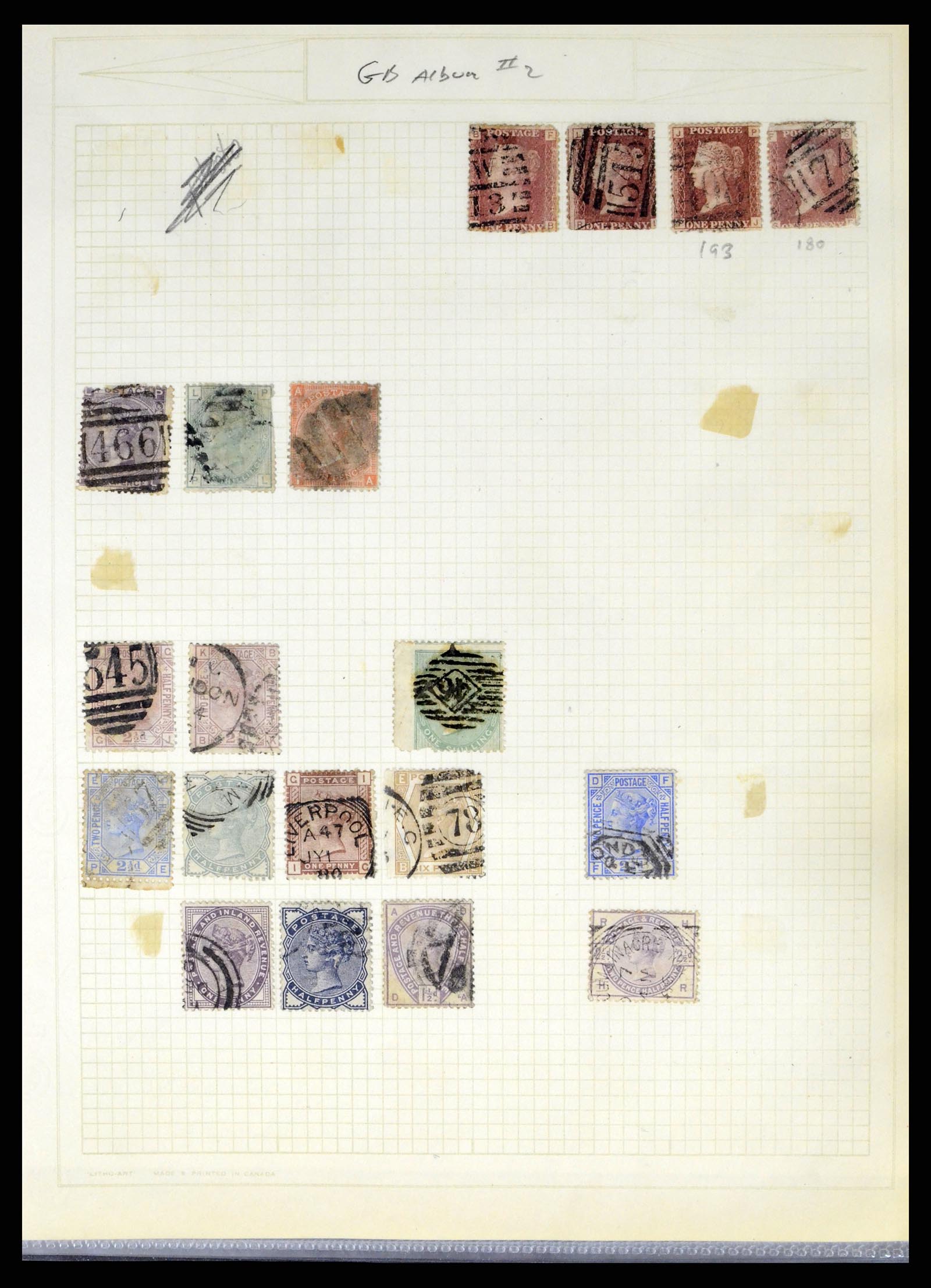 37644 019 - Postzegelverzameling 37644 Engeland 1840-1951.
