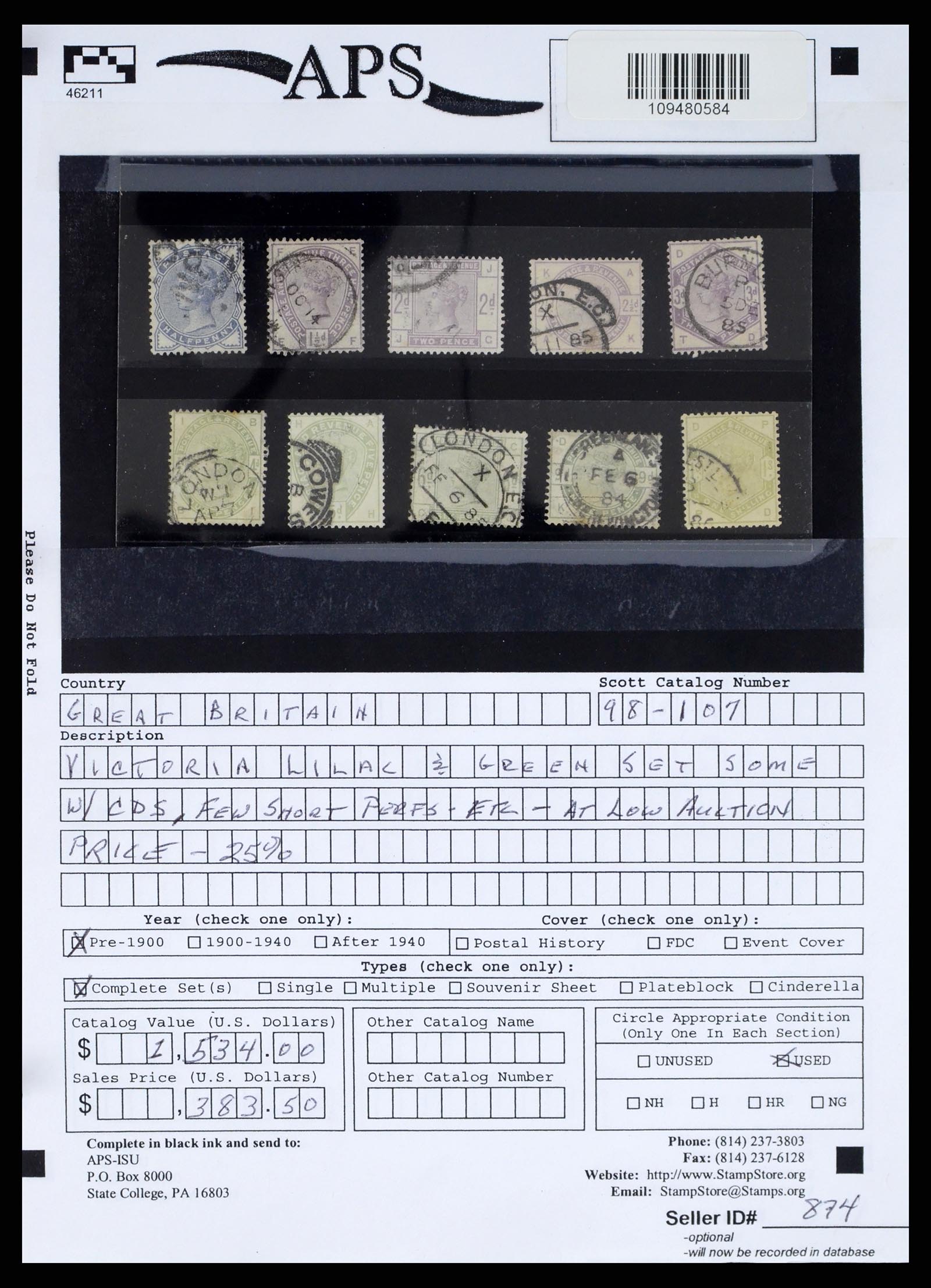 37644 045 - Stamp collection 37644 Great Britain 1840-1951.