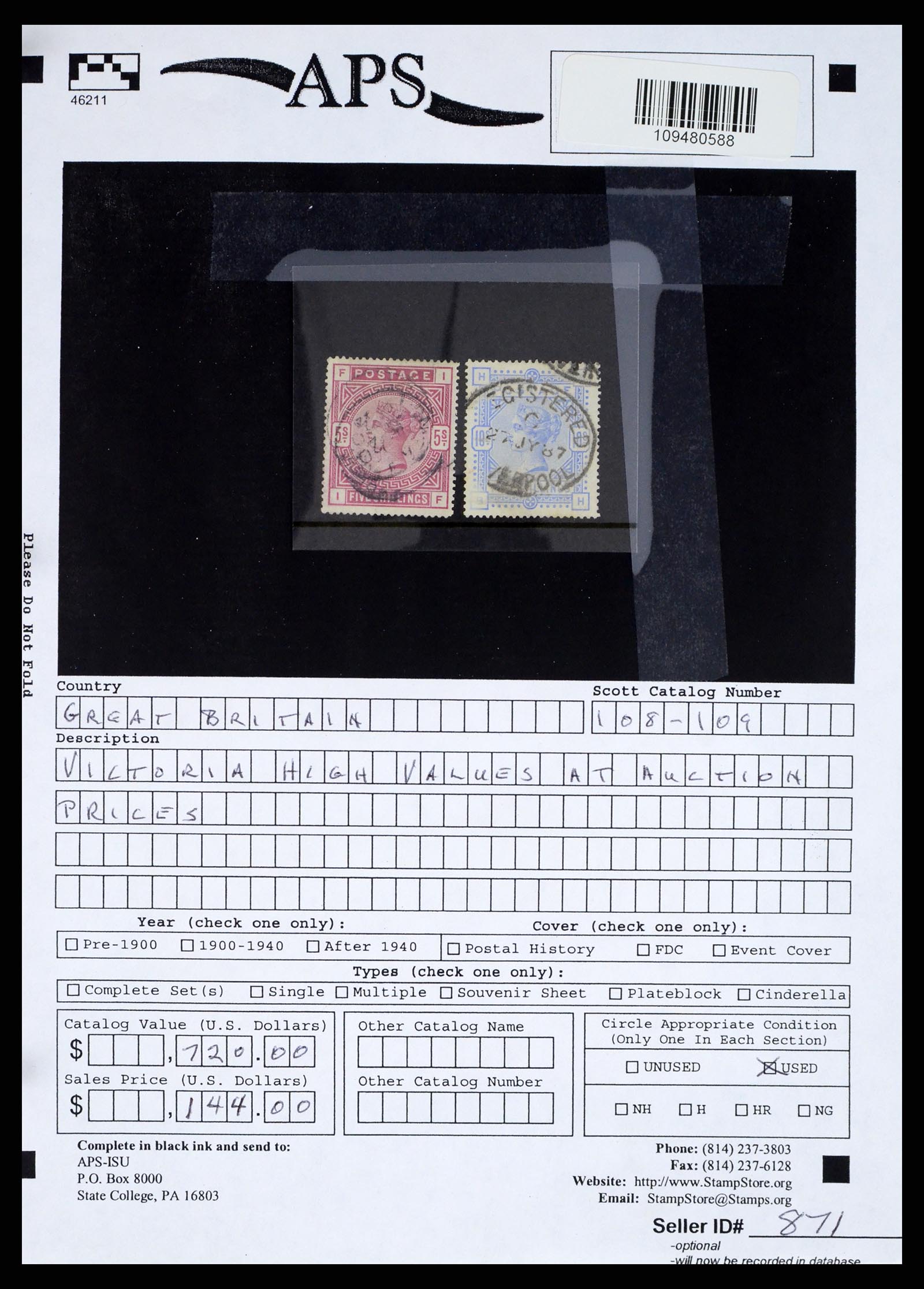 37644 046 - Stamp collection 37644 Great Britain 1840-1951.