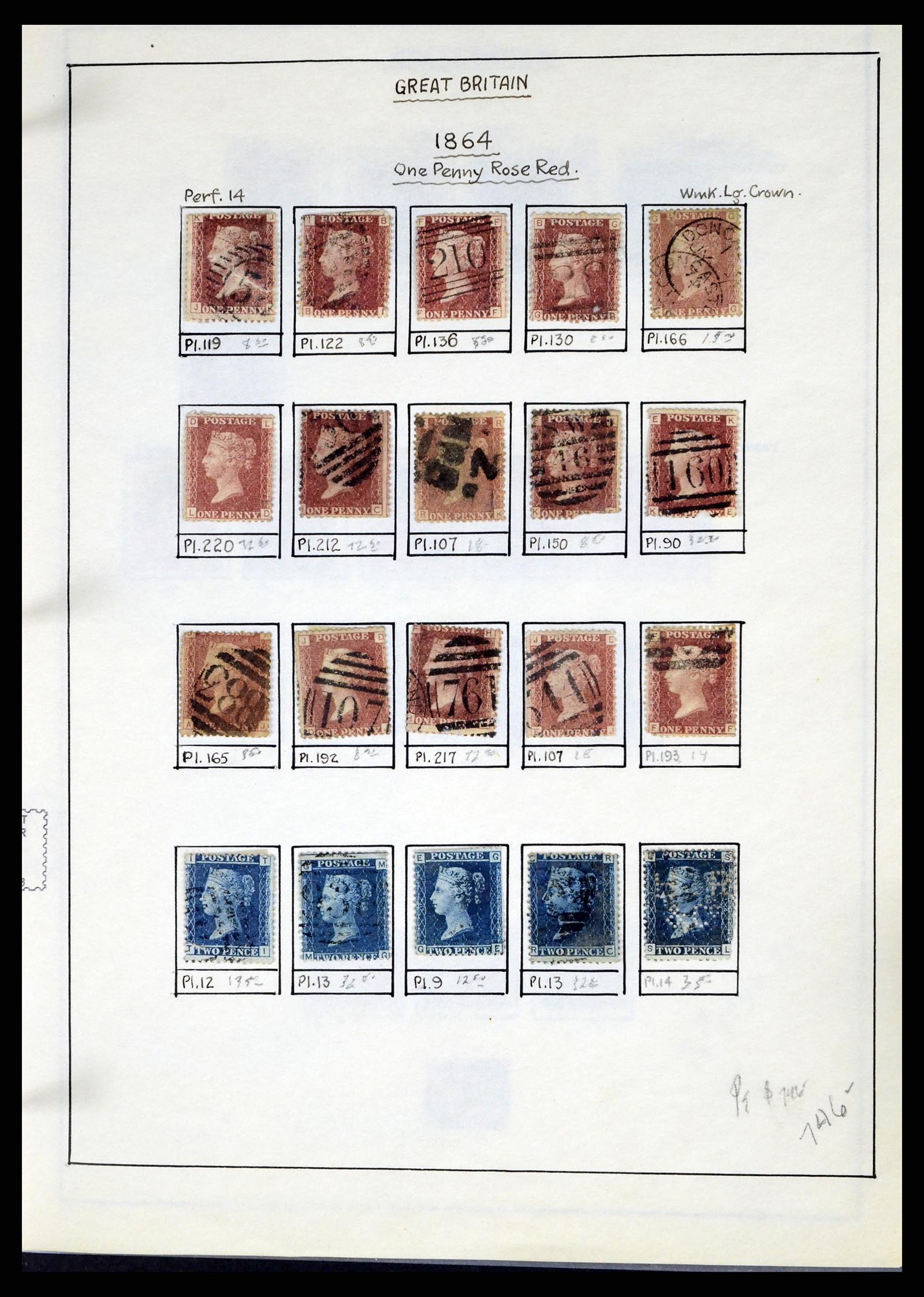 37644 055 - Stamp collection 37644 Great Britain 1840-1951.