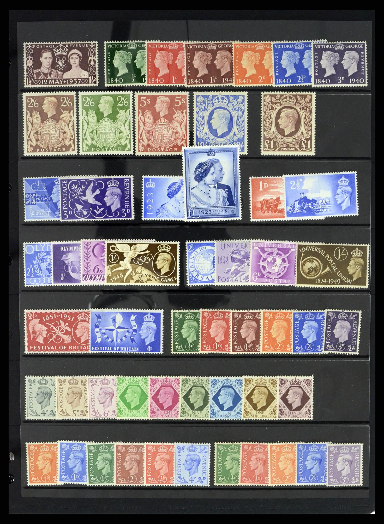 37644 186 - Stamp collection 37644 Great Britain 1840-1951.