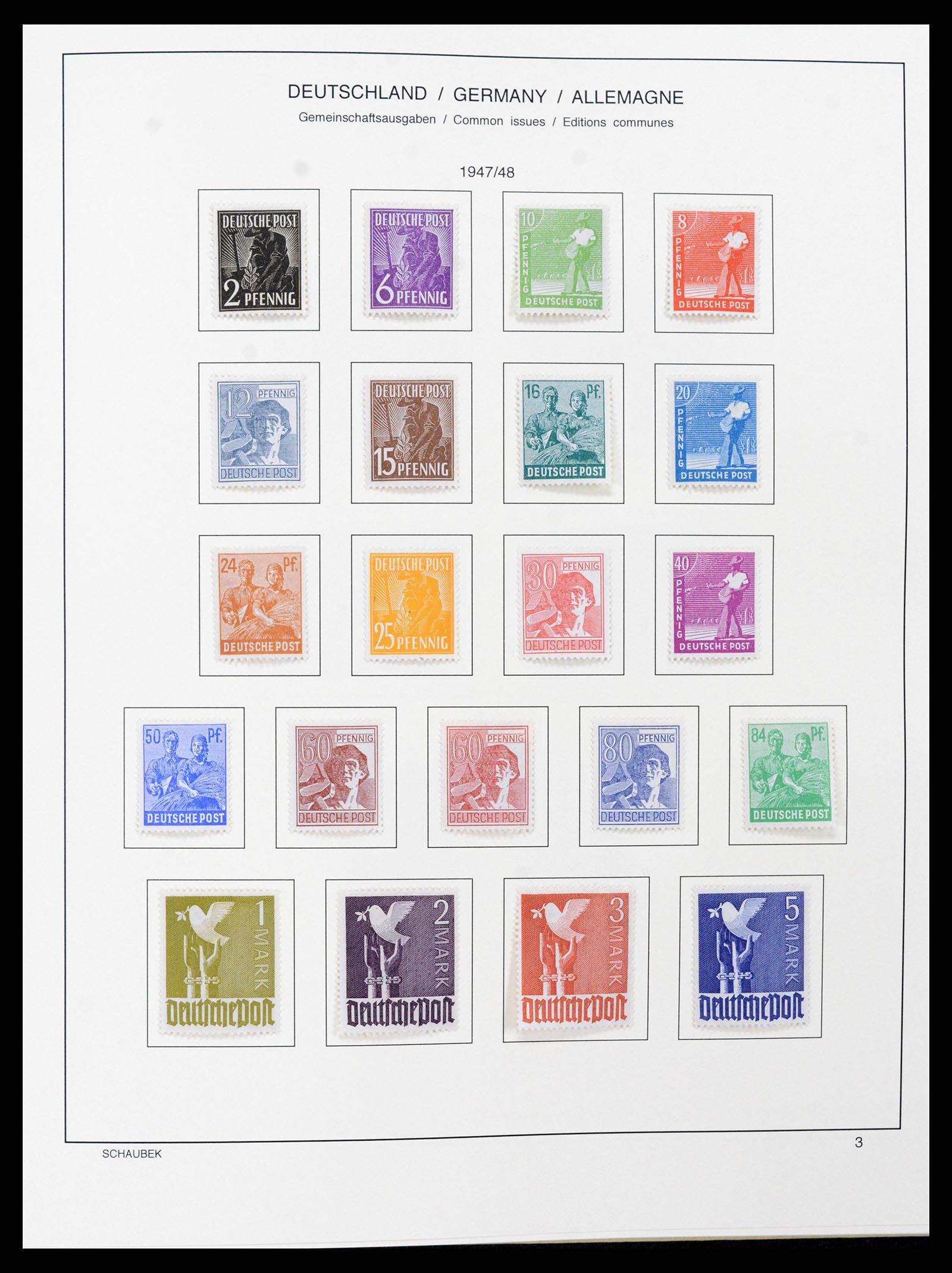 37645 004 - Stamp collection 37645 German Zones 1945-1949.