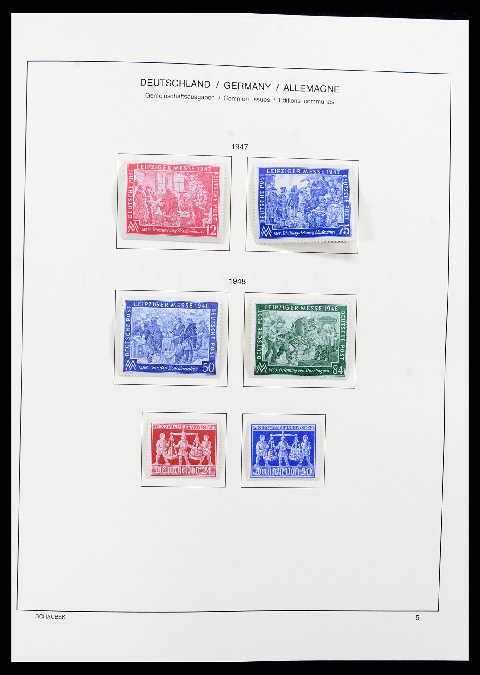 37645 006 - Stamp collection 37645 German Zones 1945-1949.