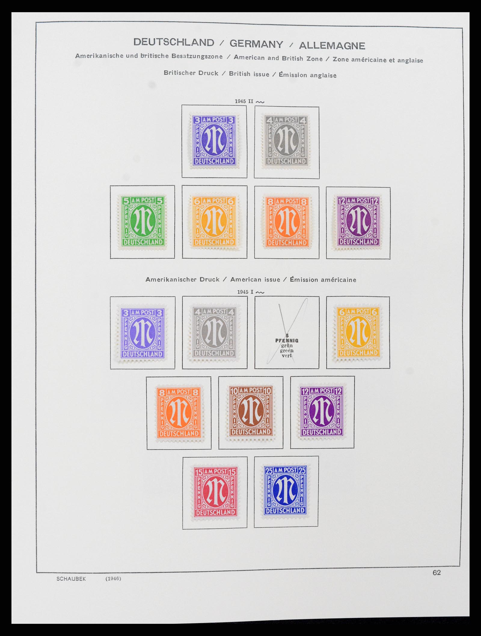 37645 007 - Postzegelverzameling 37645 Duitse Zones 1945-1949.