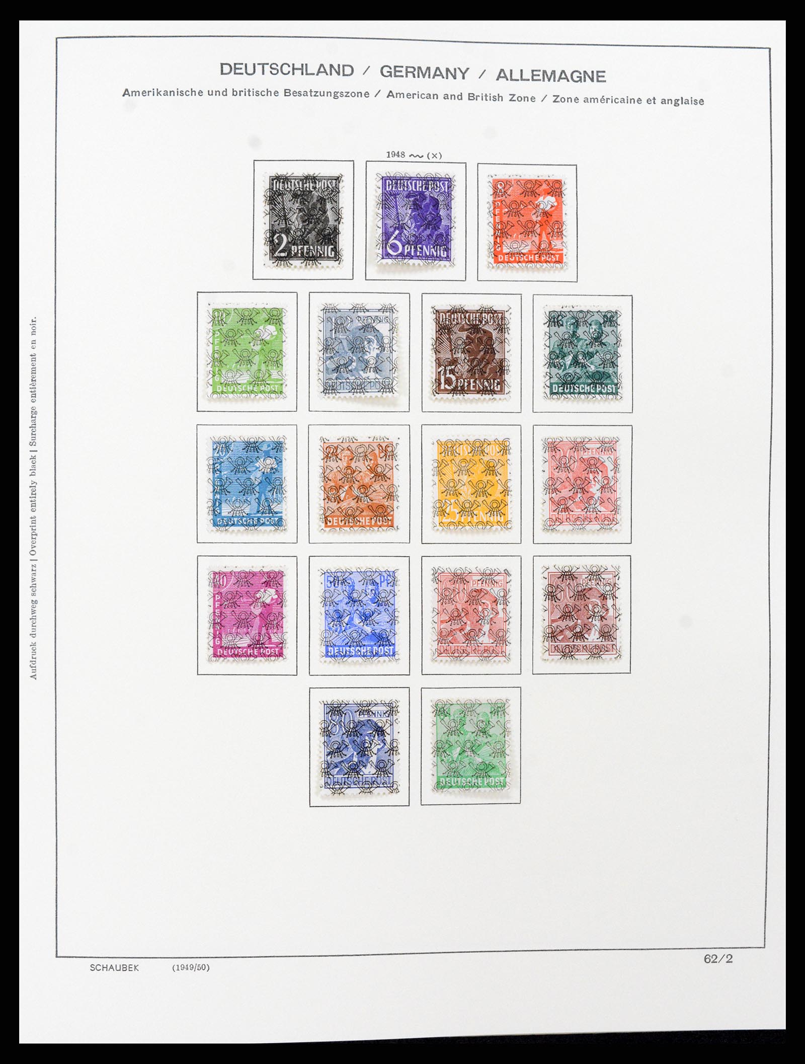37645 009 - Stamp collection 37645 German Zones 1945-1949.