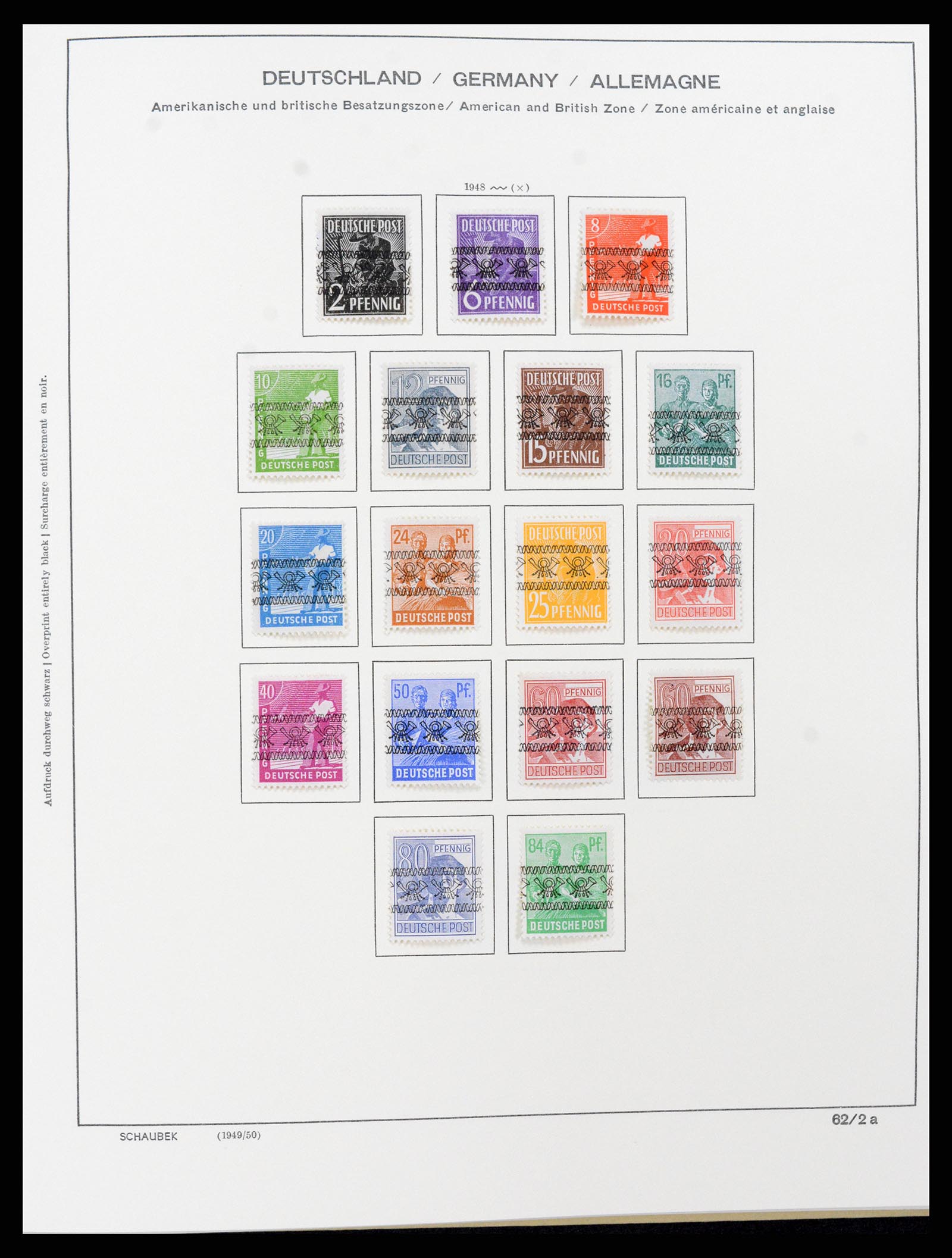 37645 010 - Stamp collection 37645 German Zones 1945-1949.