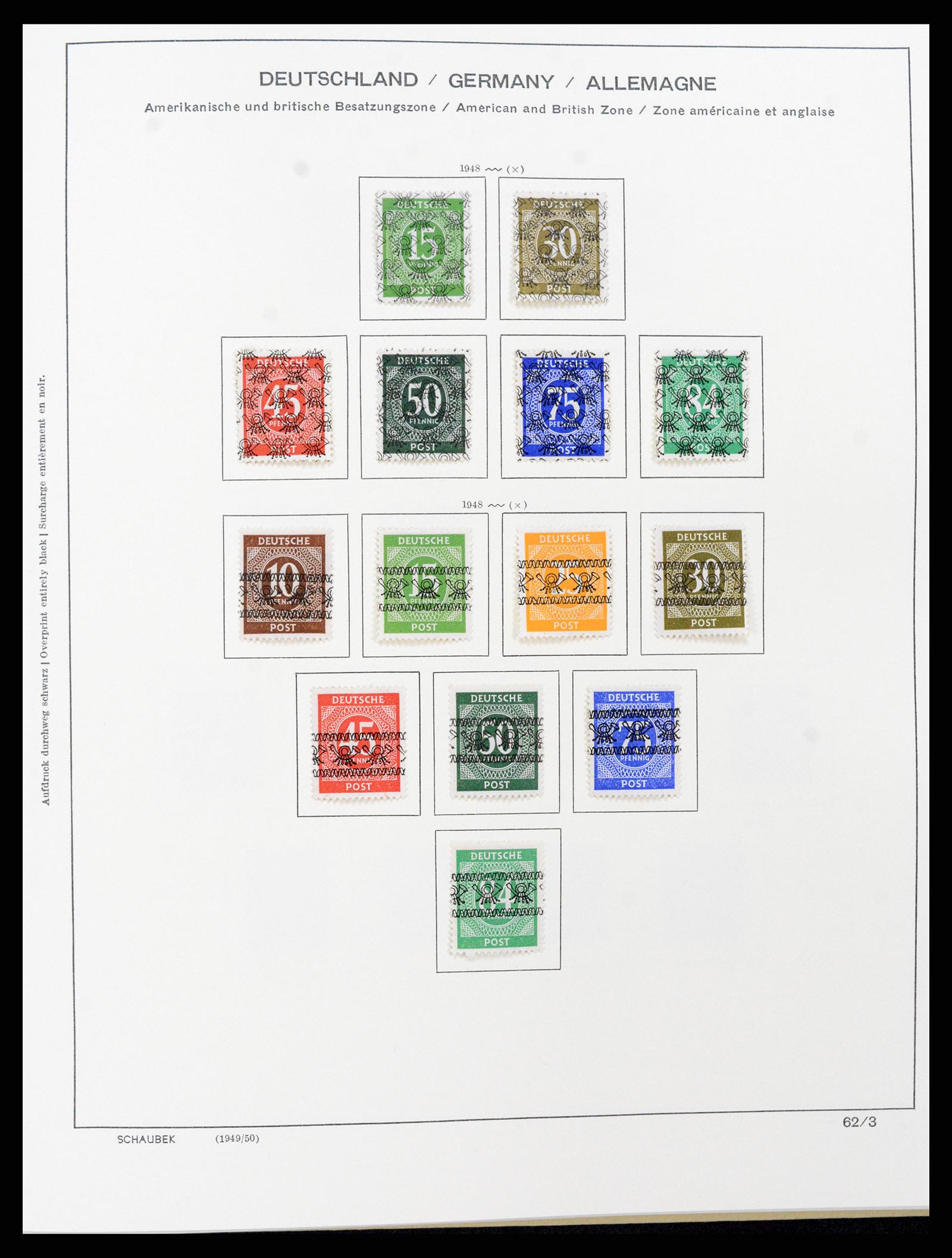 37645 011 - Stamp collection 37645 German Zones 1945-1949.