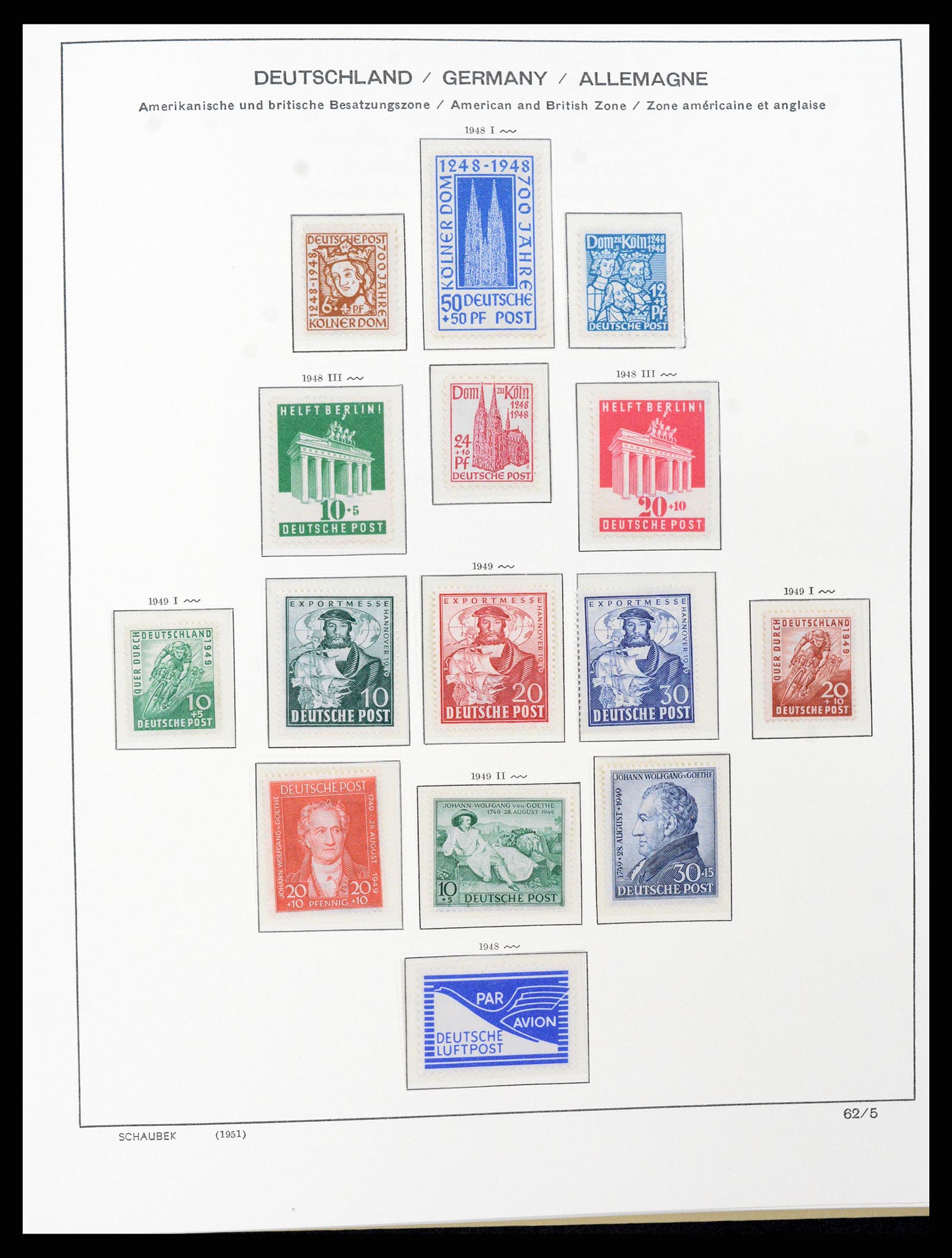 37645 016 - Stamp collection 37645 German Zones 1945-1949.