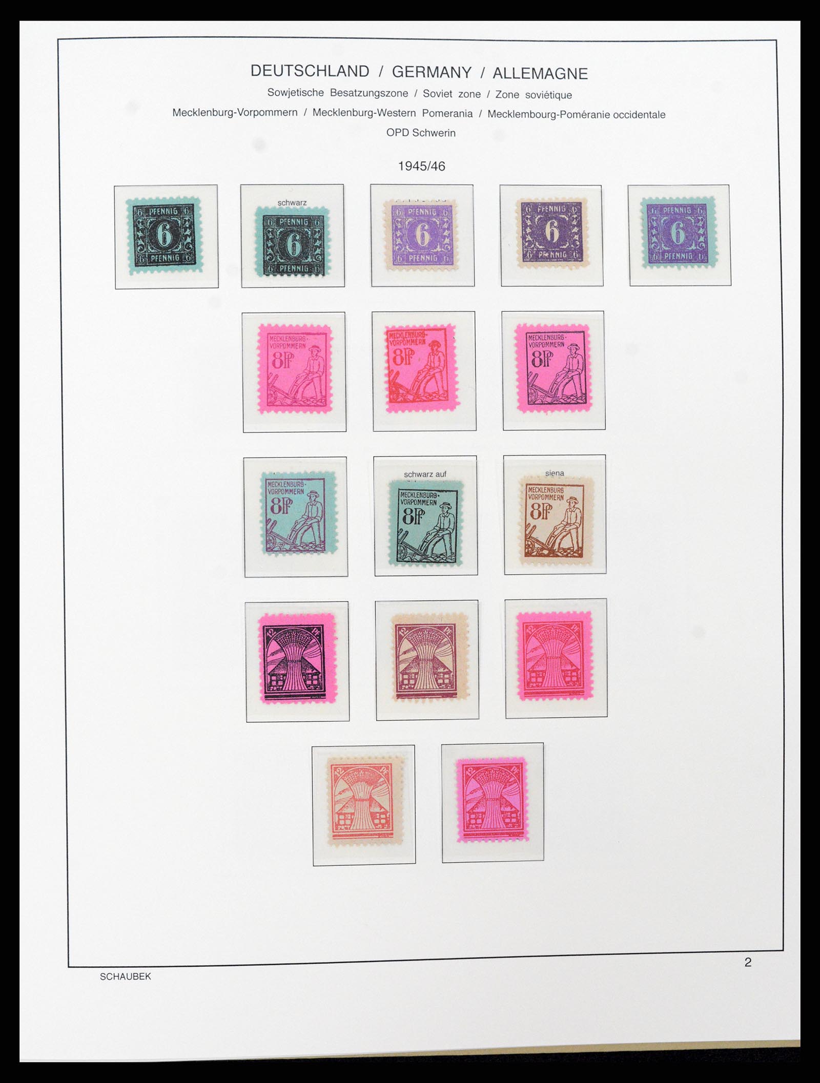 37645 020 - Stamp collection 37645 German Zones 1945-1949.