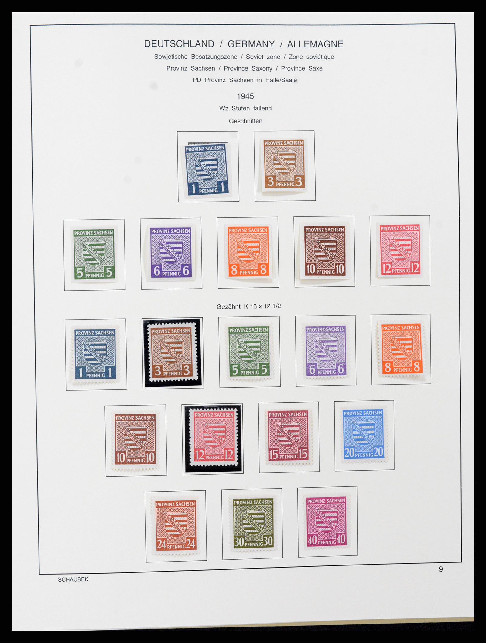 37645 027 - Stamp collection 37645 German Zones 1945-1949.