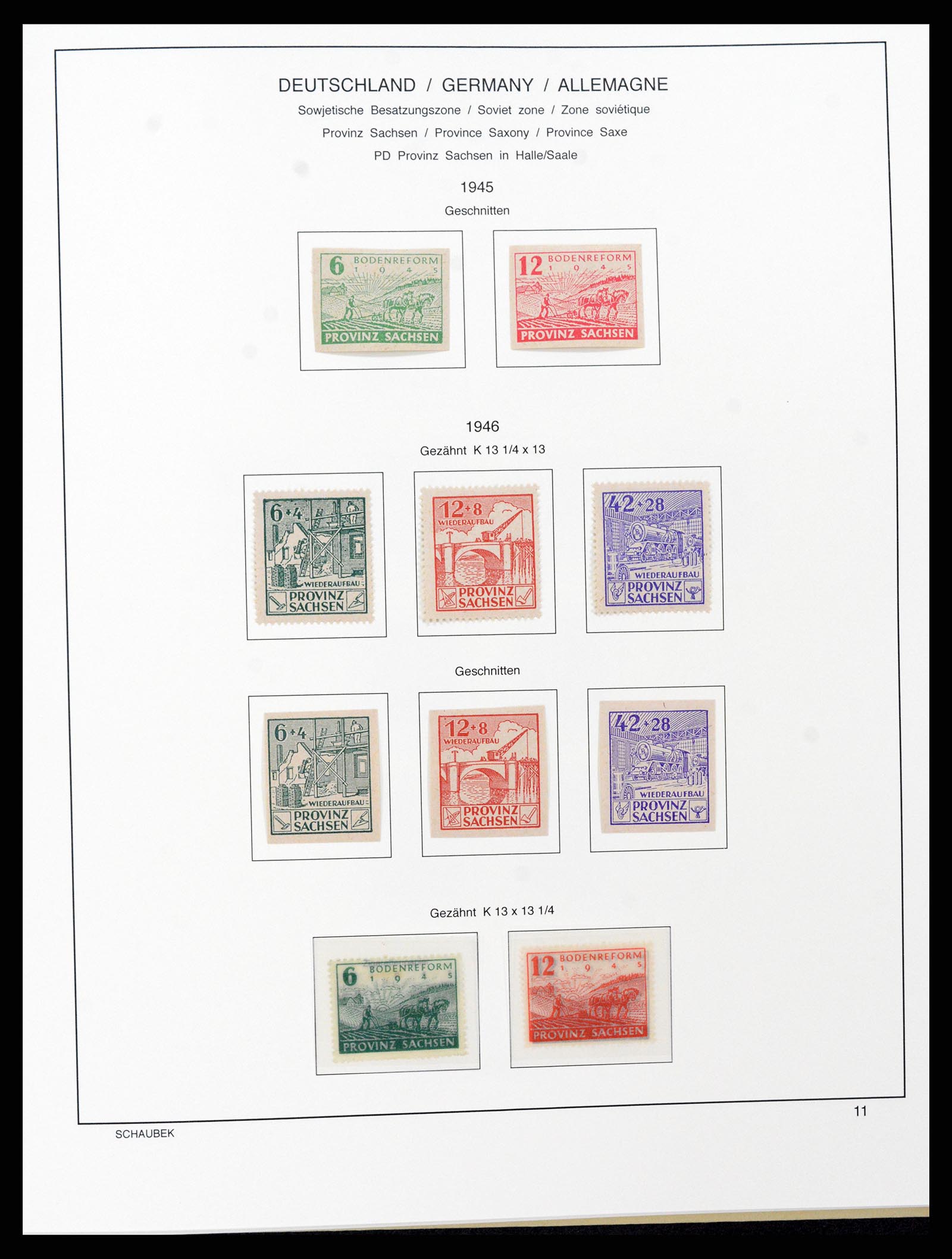 37645 029 - Stamp collection 37645 German Zones 1945-1949.