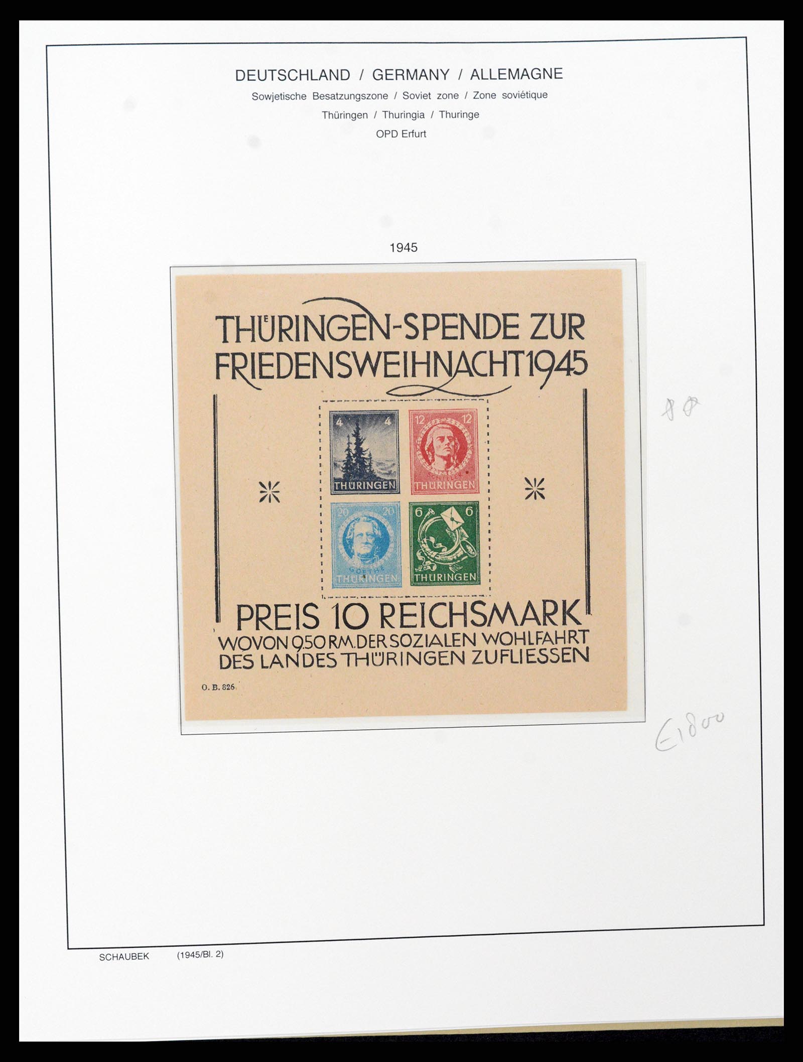 37645 033 - Stamp collection 37645 German Zones 1945-1949.