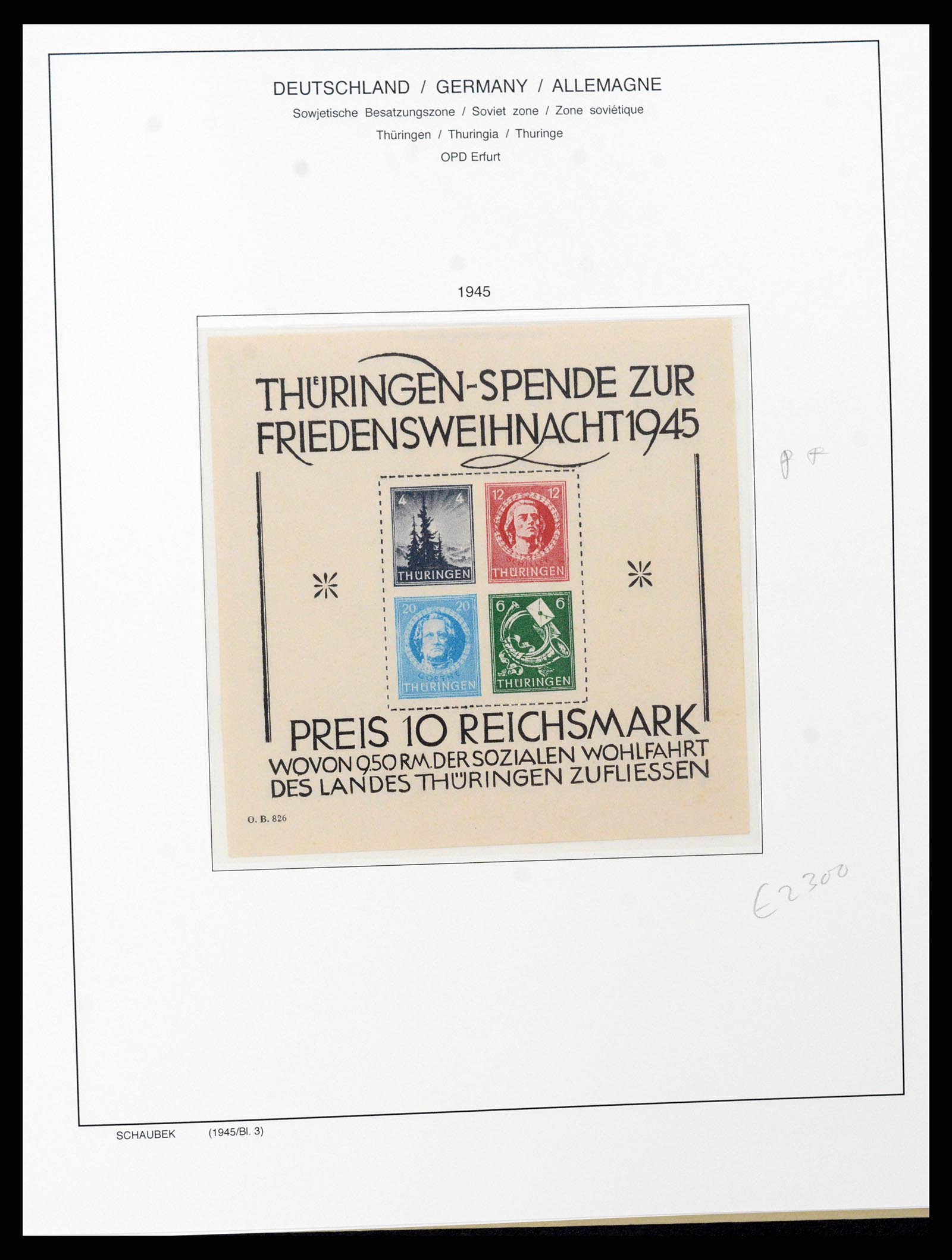 37645 034 - Stamp collection 37645 German Zones 1945-1949.