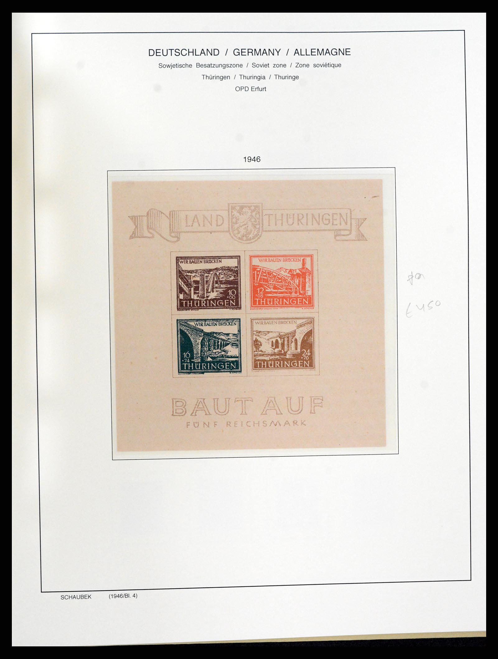 37645 036 - Stamp collection 37645 German Zones 1945-1949.
