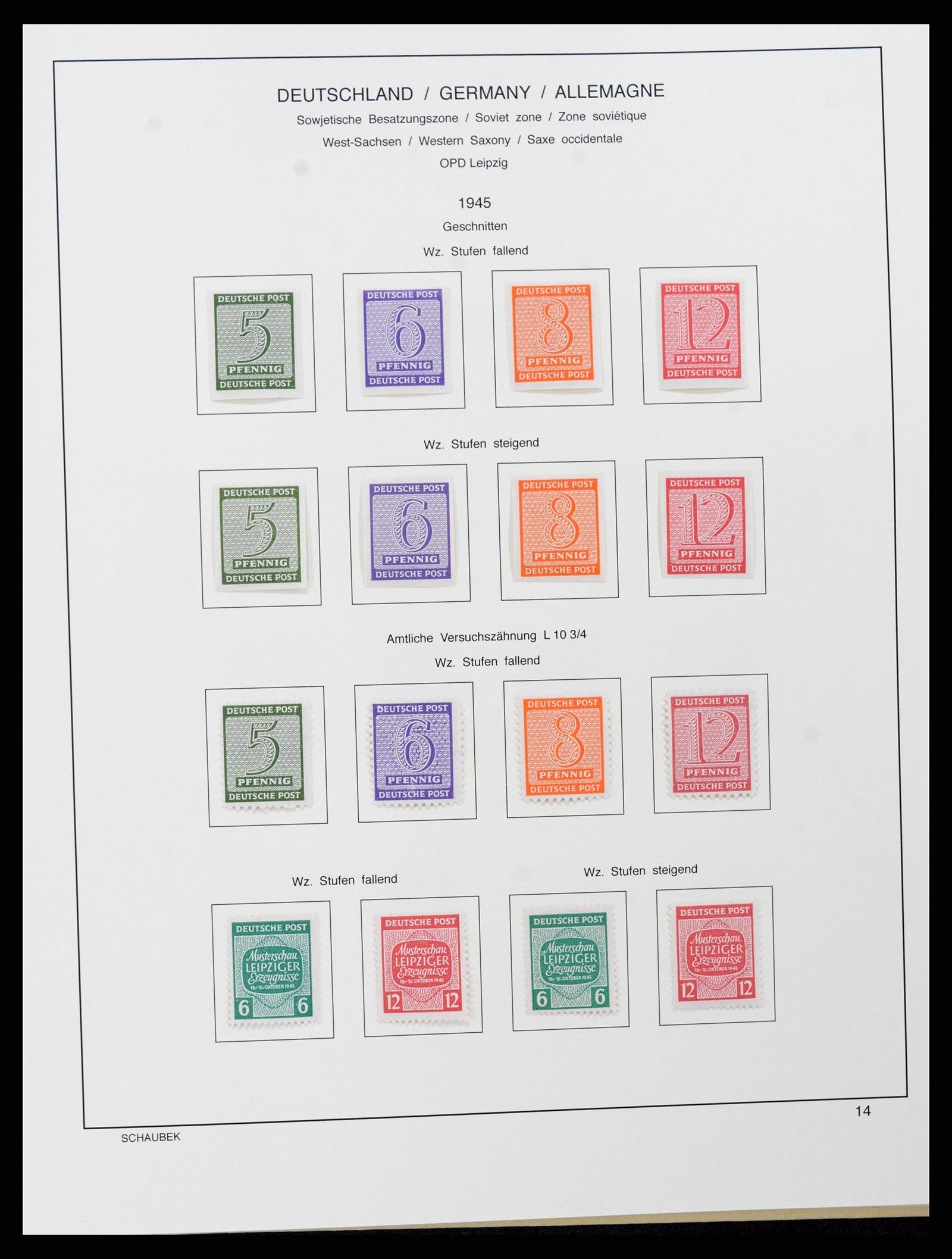 37645 038 - Stamp collection 37645 German Zones 1945-1949.