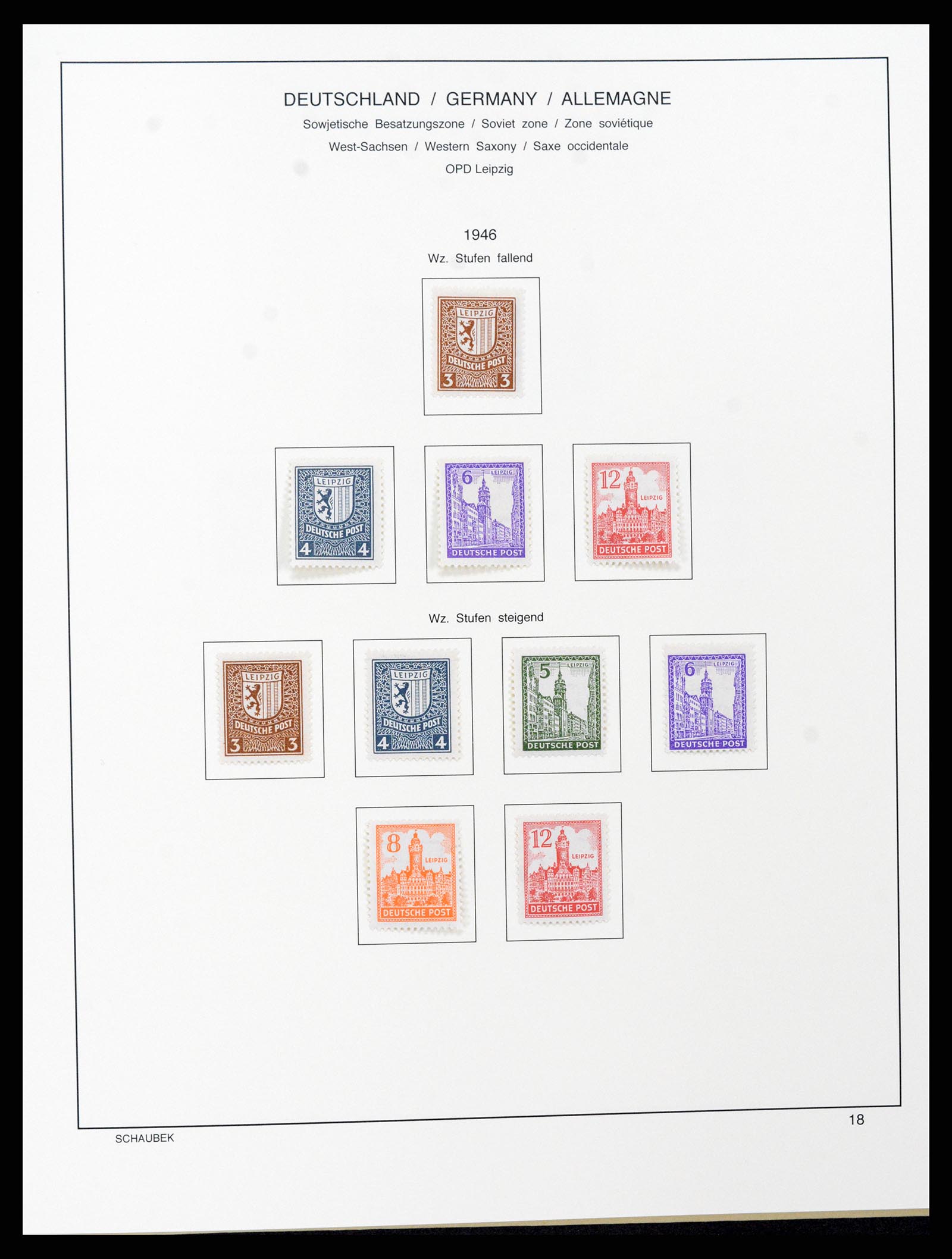 37645 042 - Stamp collection 37645 German Zones 1945-1949.
