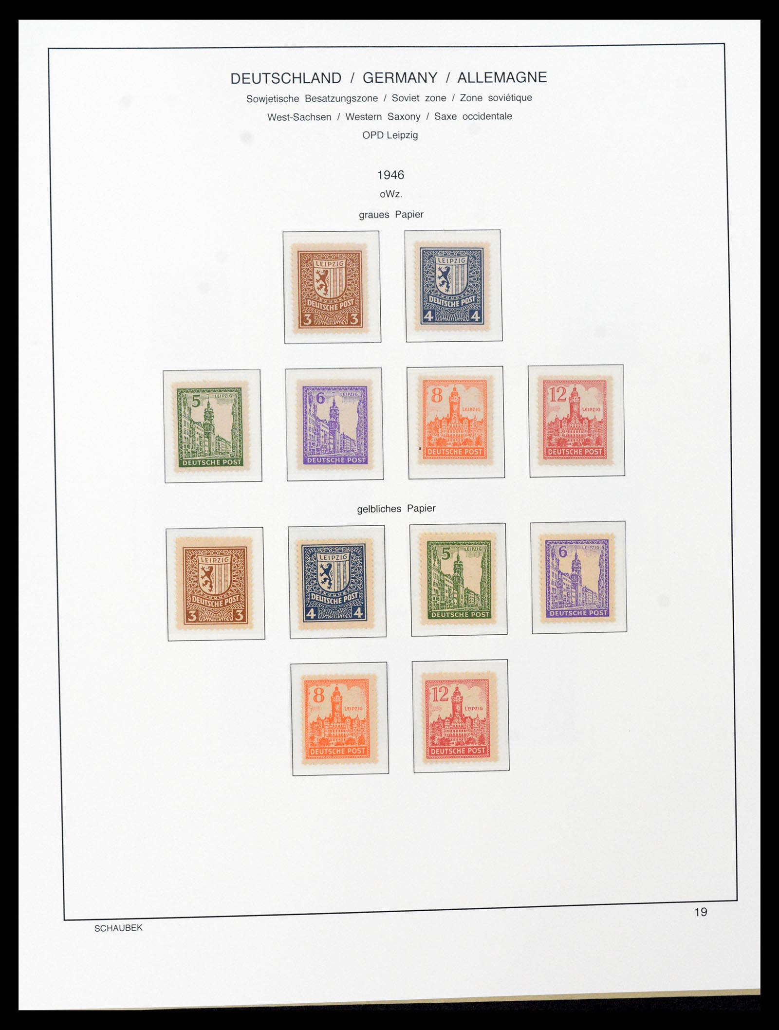 37645 043 - Stamp collection 37645 German Zones 1945-1949.