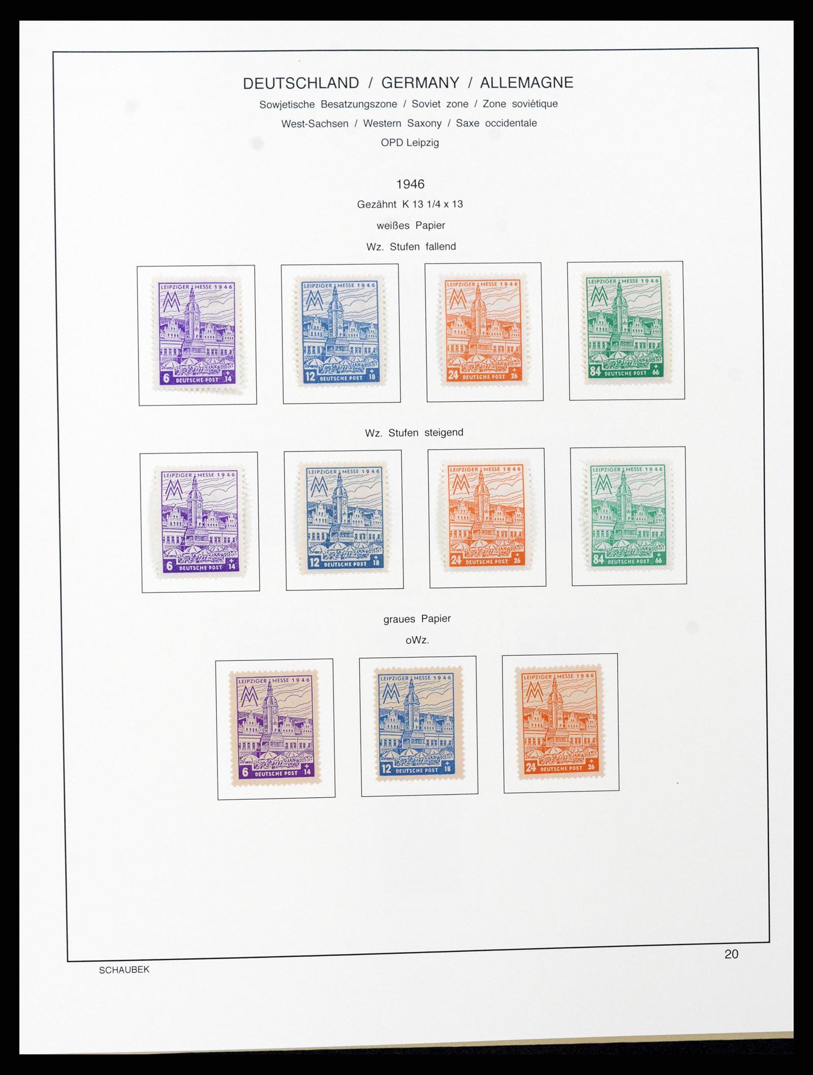 37645 044 - Stamp collection 37645 German Zones 1945-1949.