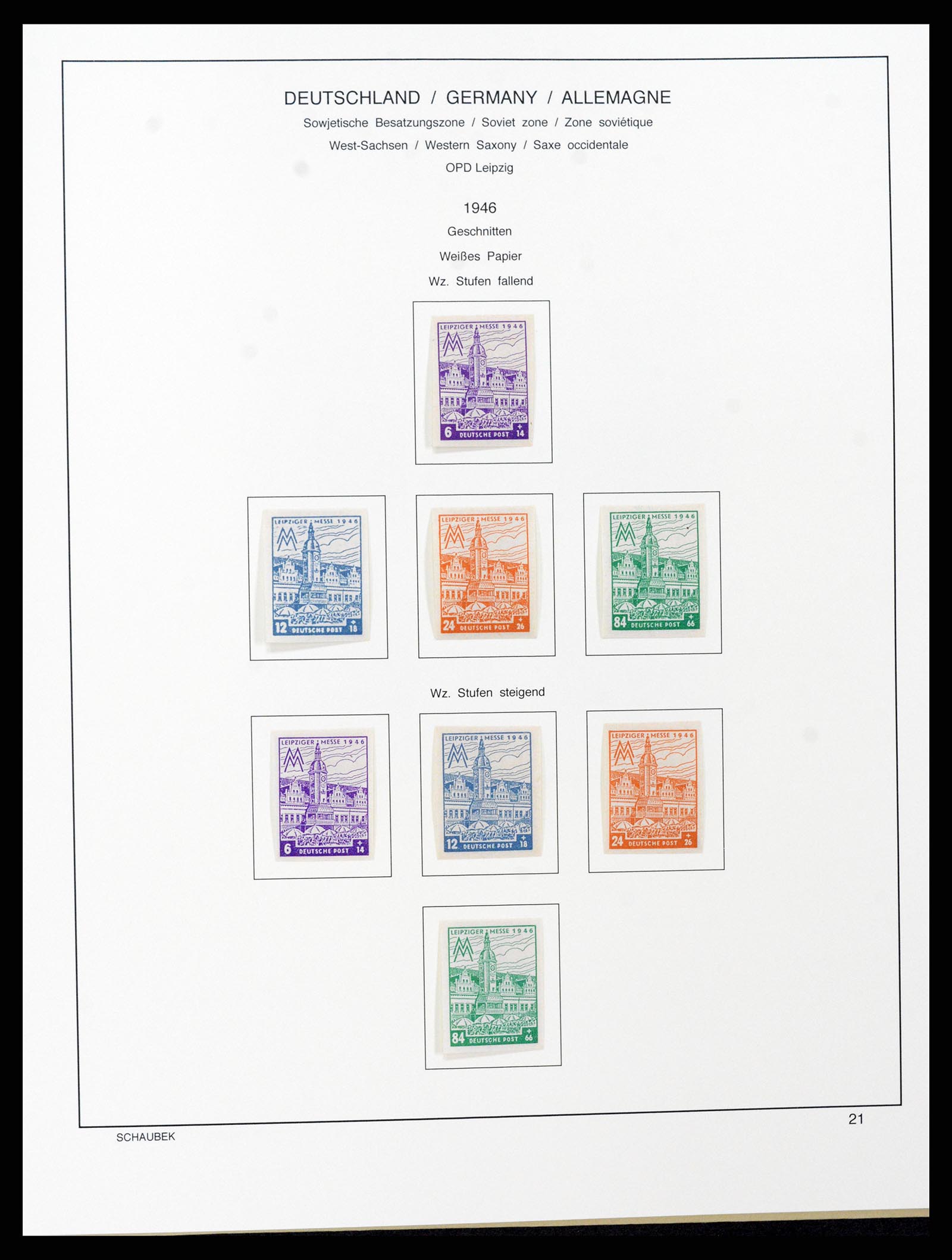 37645 045 - Stamp collection 37645 German Zones 1945-1949.