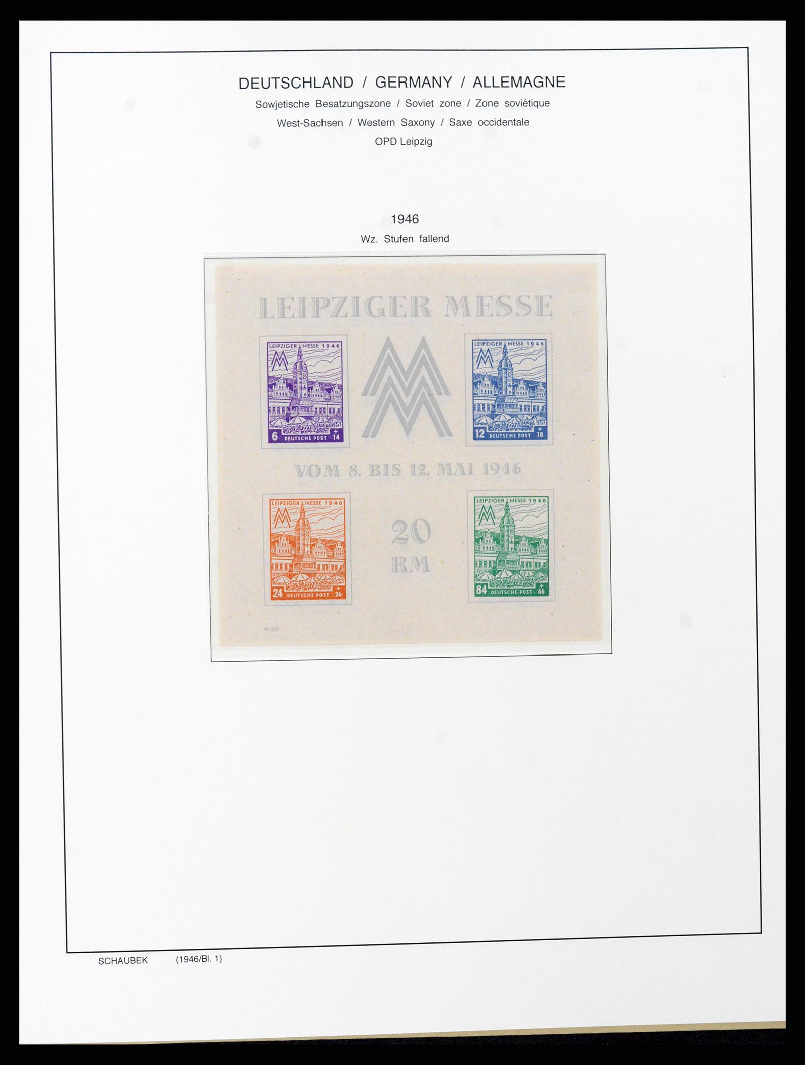37645 046 - Stamp collection 37645 German Zones 1945-1949.
