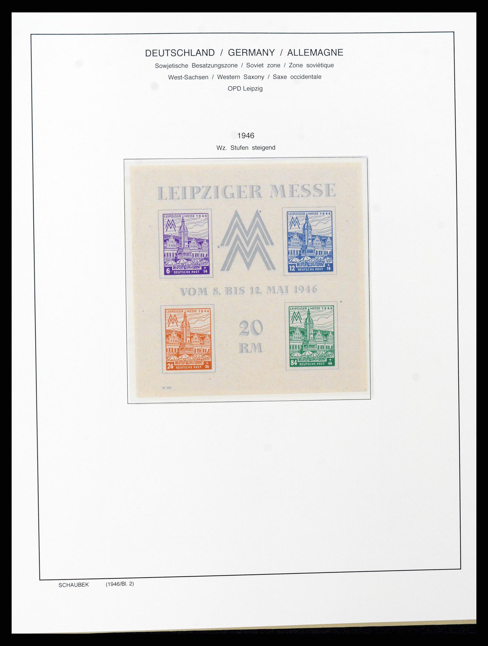 37645 047 - Stamp collection 37645 German Zones 1945-1949.